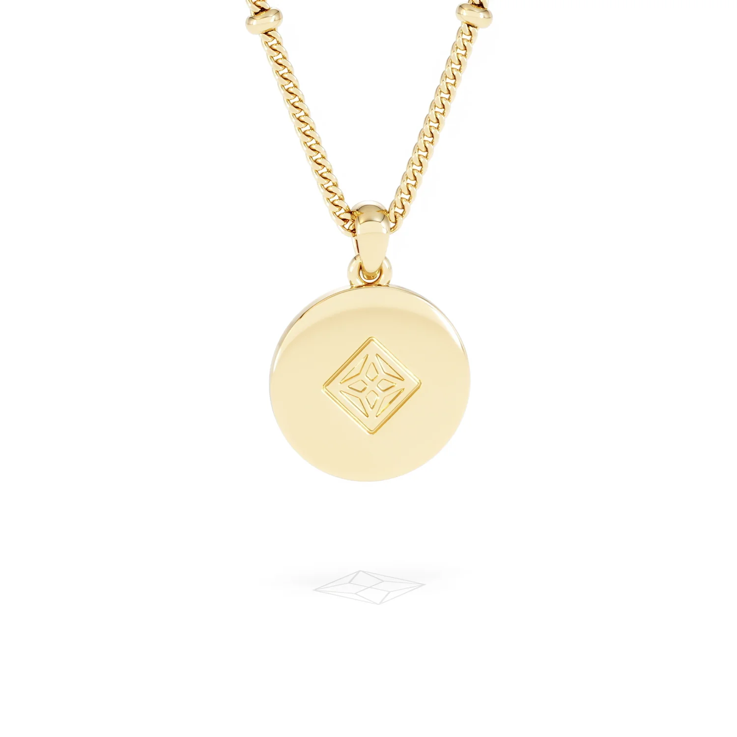 Astrology Cancer 0.07ct Lab Grown Diamond Medallion Pendant Necklace in 18K Gold Vermeil - Image 51