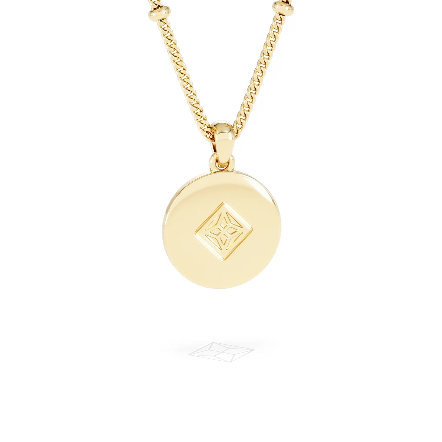 Astrology Cancer 0.07ct Lab Grown Diamond Medallion Pendant Necklace in 18K Gold Vermeil - Image 52