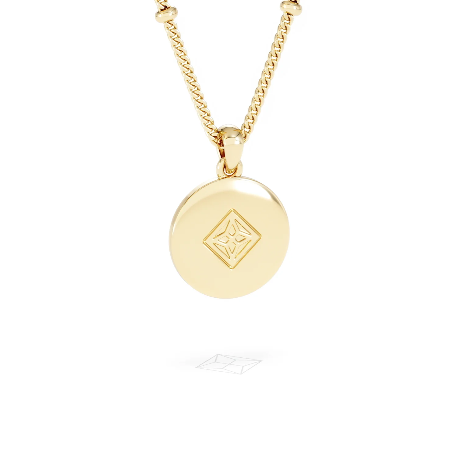 Astrology Cancer 0.07ct Lab Grown Diamond Medallion Pendant Necklace in 18K Gold Vermeil - Image 53
