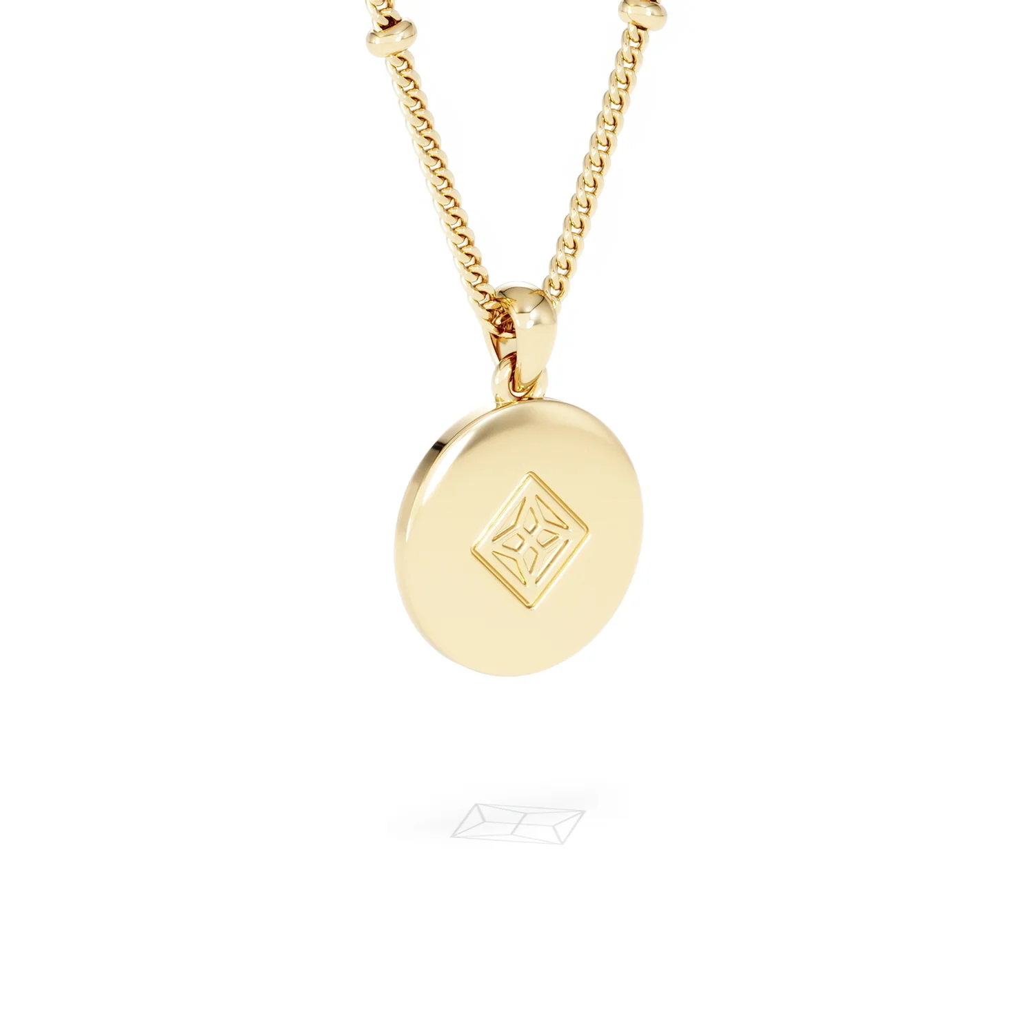 Astrology Cancer 0.07ct Lab Grown Diamond Medallion Pendant Necklace in 18K Gold Vermeil - Image 56