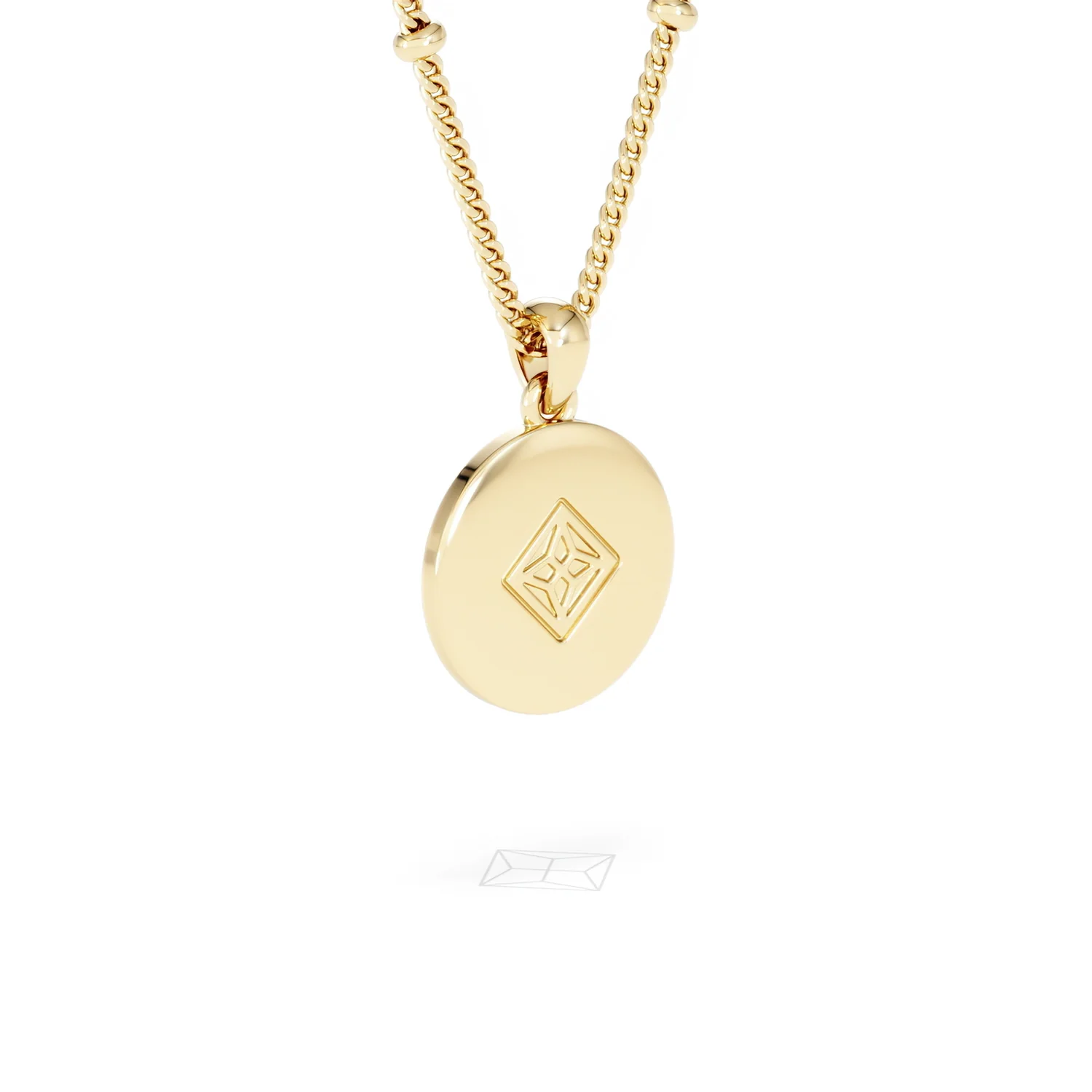 Astrology Cancer 0.07ct Lab Grown Diamond Medallion Pendant Necklace in 18K Gold Vermeil - Image 57