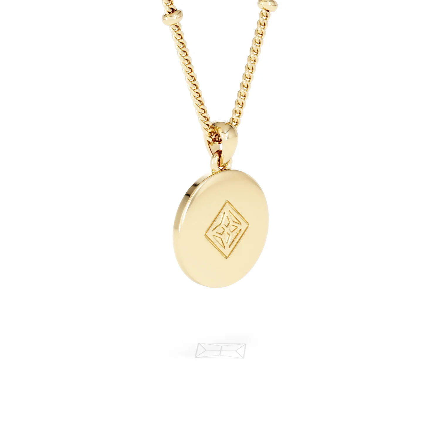Astrology Cancer 0.07ct Lab Grown Diamond Medallion Pendant Necklace in 18K Gold Vermeil - Image 58