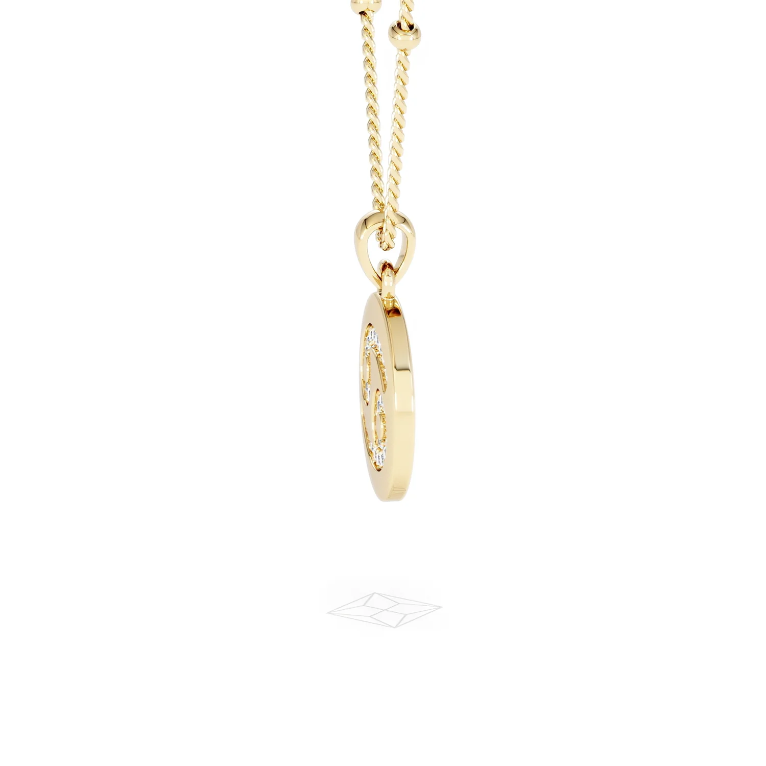 Astrology Cancer 0.07ct Lab Grown Diamond Medallion Pendant Necklace in 18K Gold Vermeil - Image 71