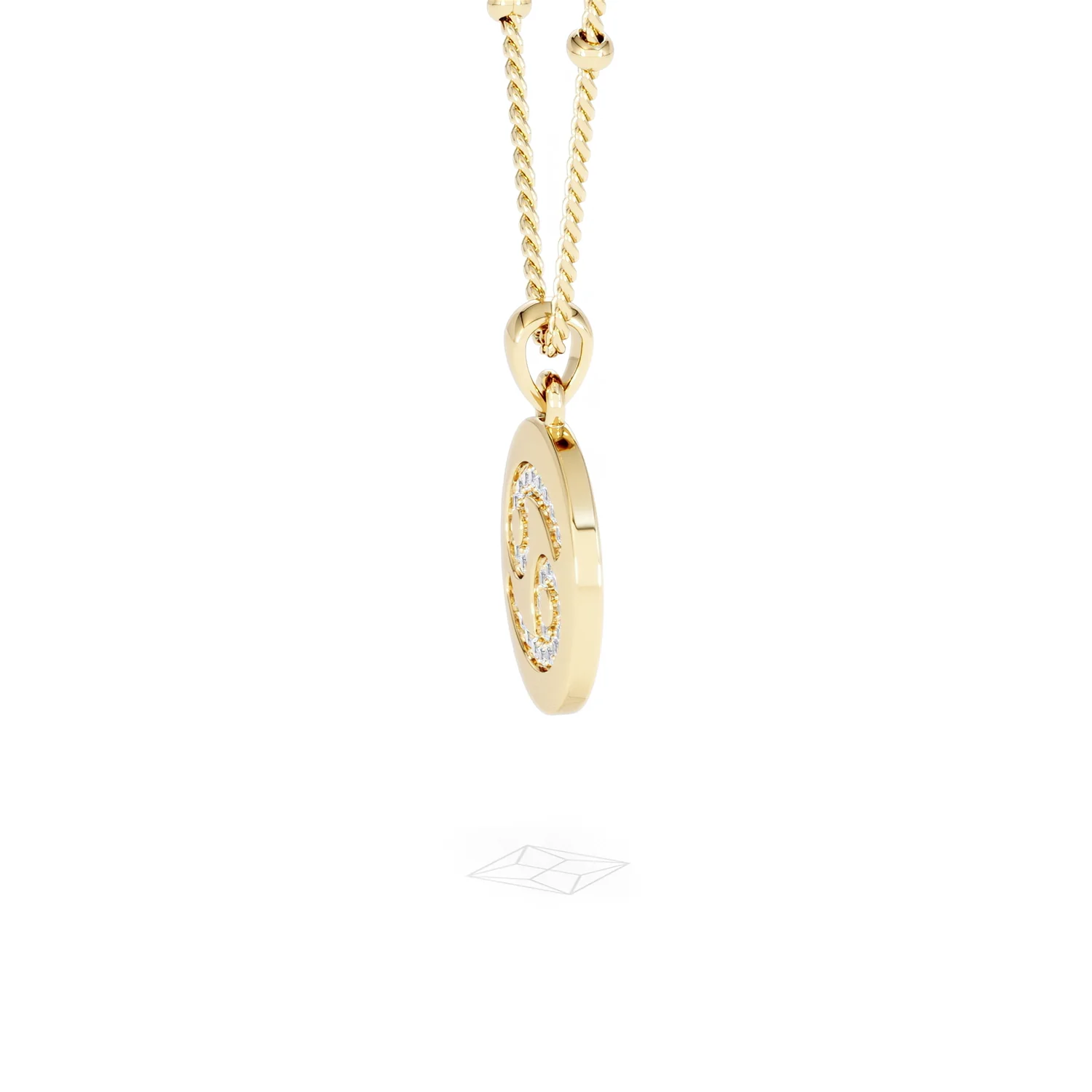 Astrology Cancer 0.07ct Lab Grown Diamond Medallion Pendant Necklace in 18K Gold Vermeil - Image 72