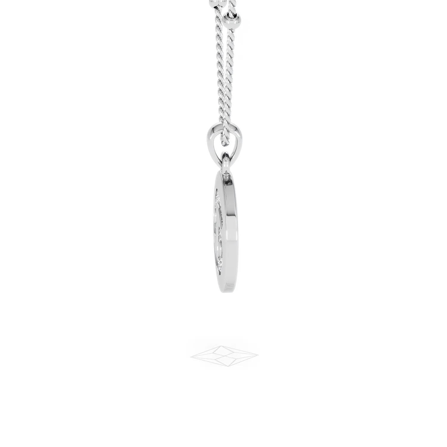 Astrology Cancer 0.07ct Lab Grown Diamond Medallion Pendant Necklace in Sterling Silver - Image 27