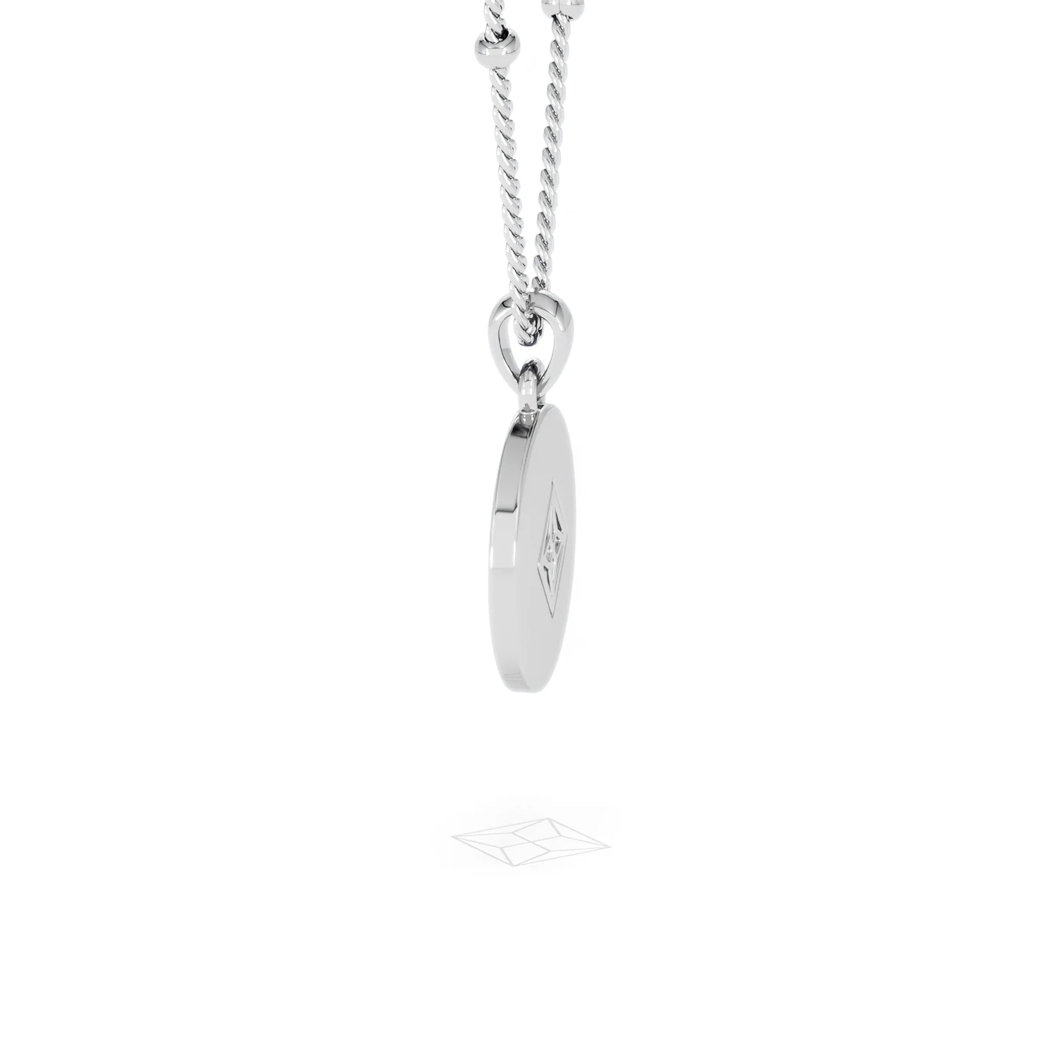 Astrology Cancer 0.07ct Lab Grown Diamond Medallion Pendant Necklace in Sterling Silver - Image 31