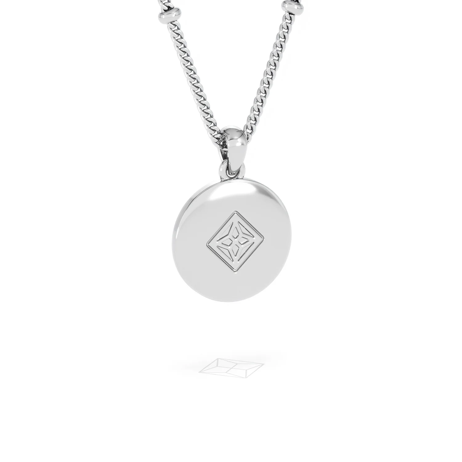 Astrology Cancer 0.07ct Lab Grown Diamond Medallion Pendant Necklace in Sterling Silver - Image 43