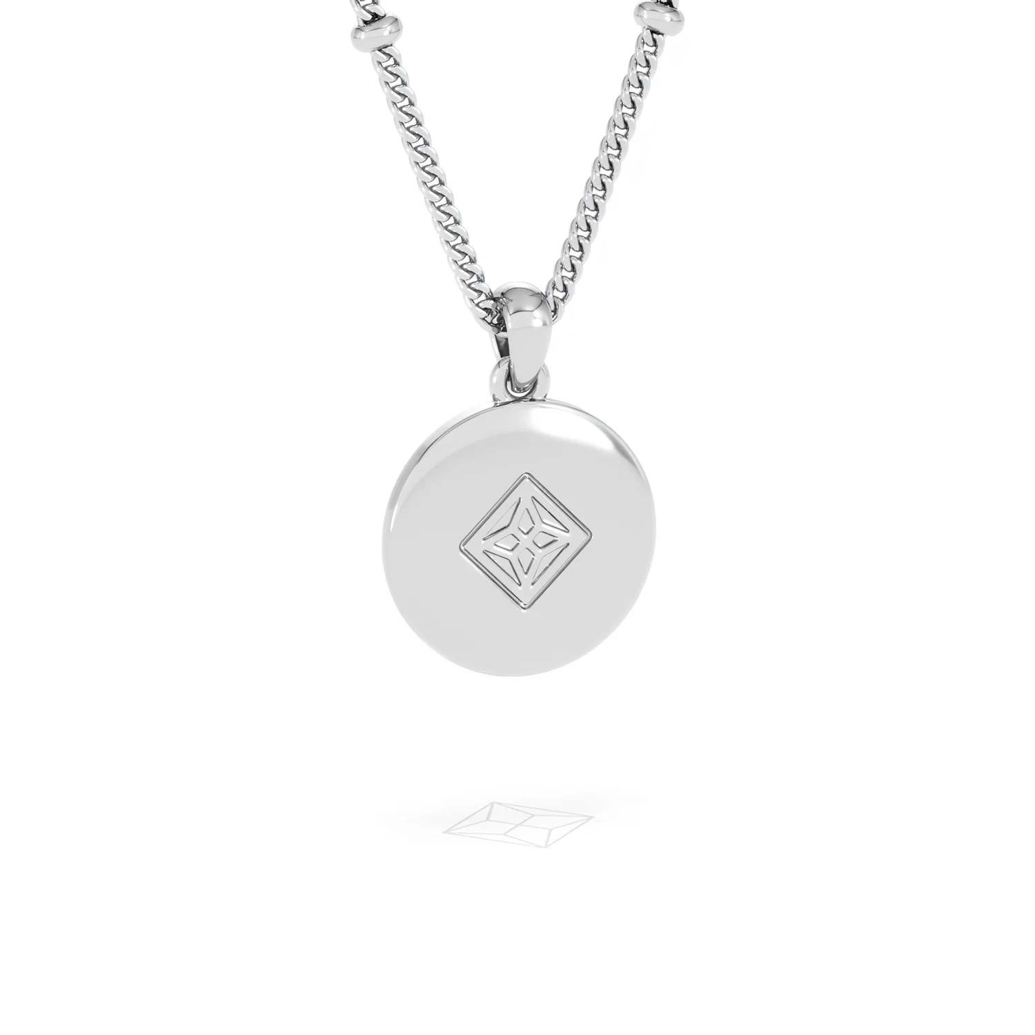 Astrology Cancer 0.07ct Lab Grown Diamond Medallion Pendant Necklace in Sterling Silver - Image 44