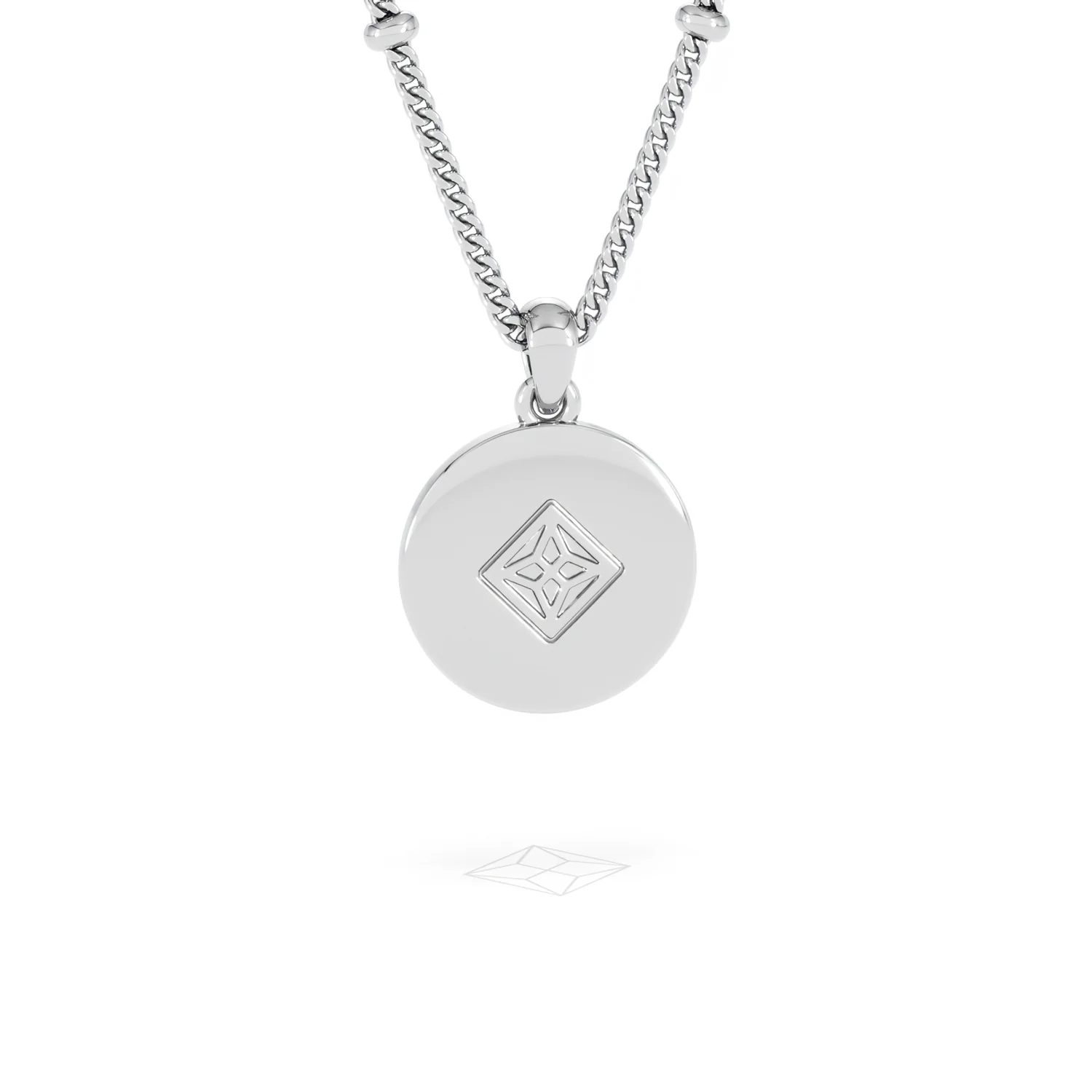 Astrology Cancer 0.07ct Lab Grown Diamond Medallion Pendant Necklace in Sterling Silver - Image 46