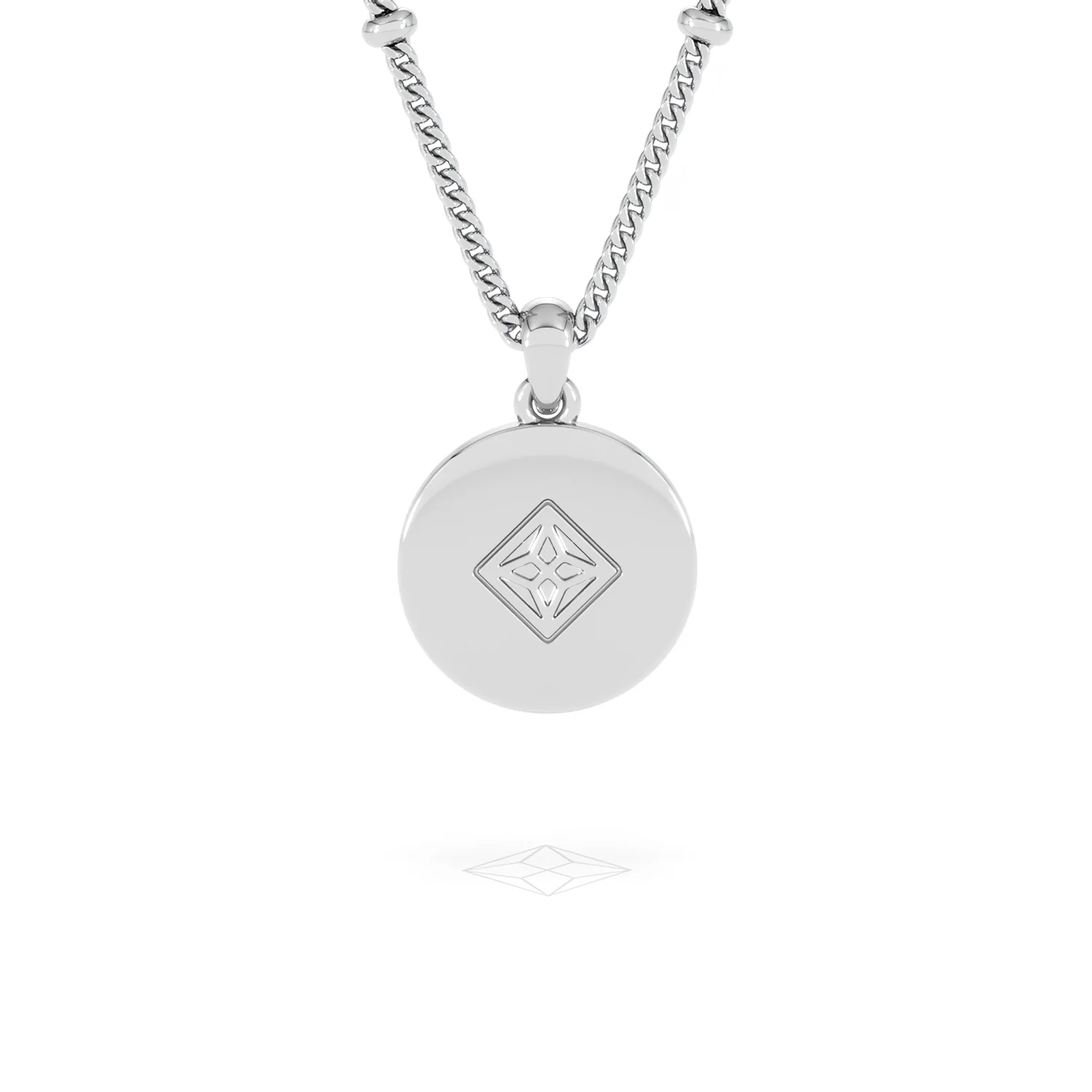 Astrology Cancer 0.07ct Lab Grown Diamond Medallion Pendant Necklace in Sterling Silver - Image 48