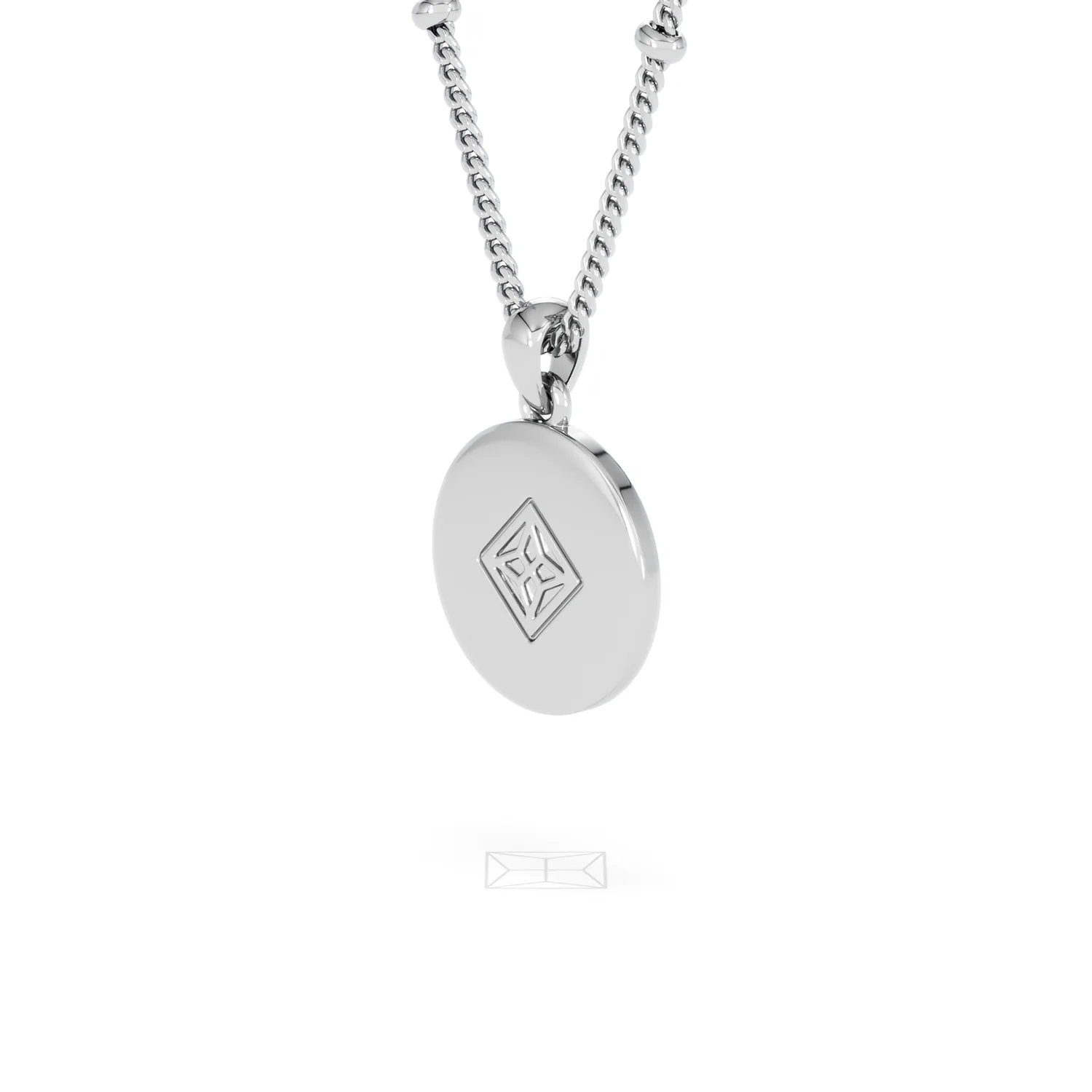 Astrology Cancer 0.07ct Lab Grown Diamond Medallion Pendant Necklace in Sterling Silver - Image 58