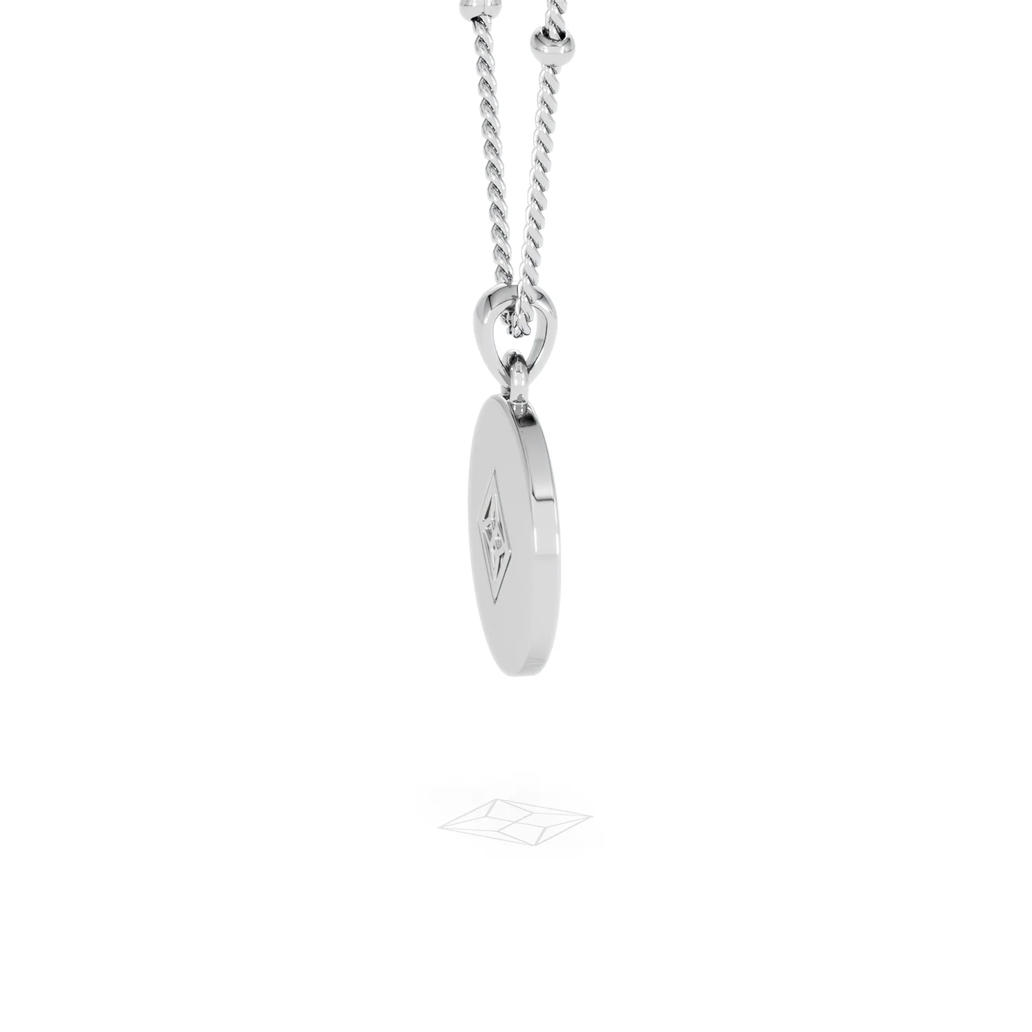 Astrology Cancer 0.07ct Lab Grown Diamond Medallion Pendant Necklace in Sterling Silver - Image 65