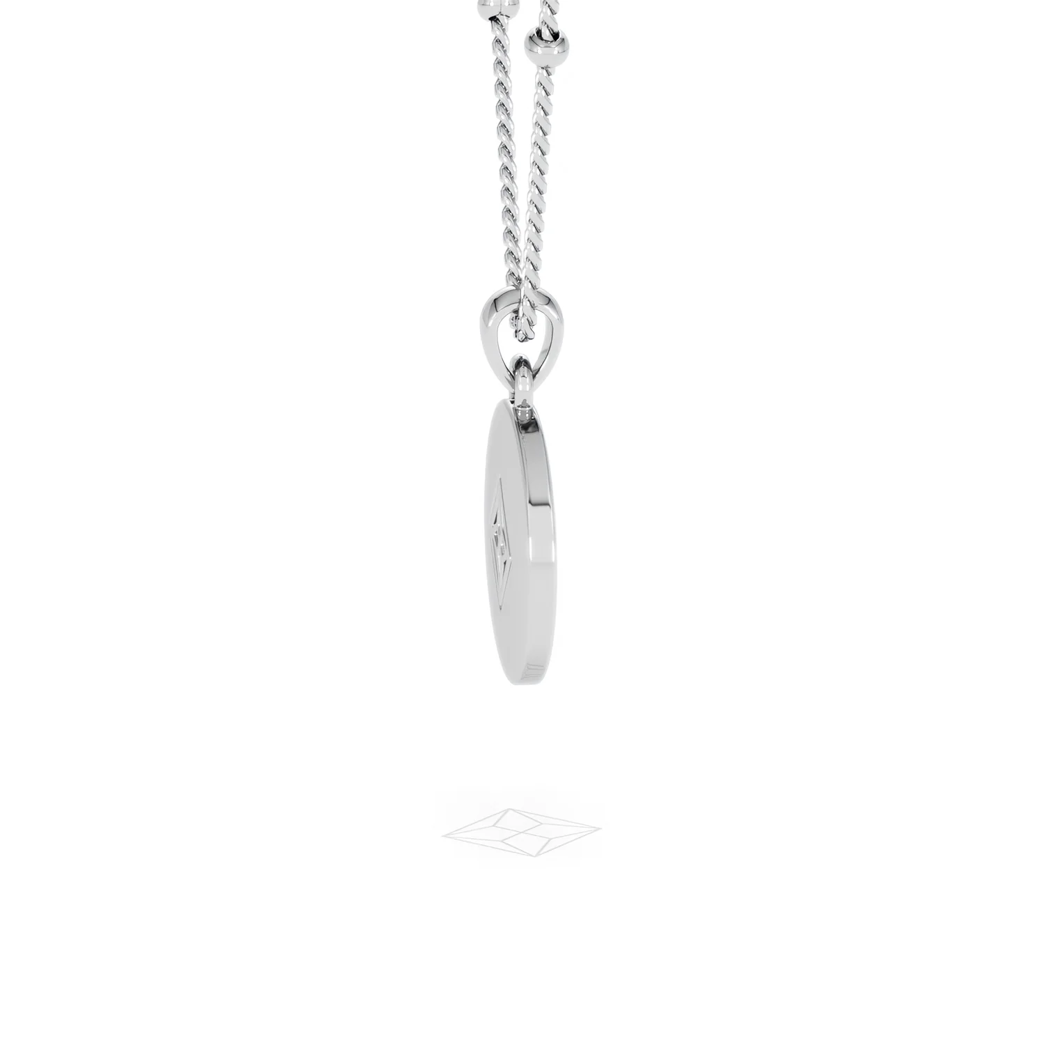 Astrology Cancer 0.07ct Lab Grown Diamond Medallion Pendant Necklace in Sterling Silver - Image 66