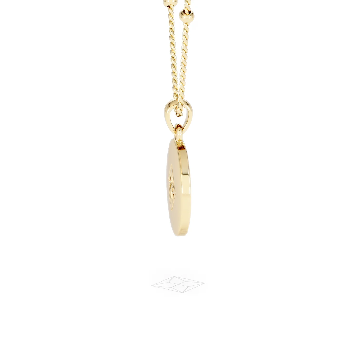 Astrology Capricorn 0.07ct Lab Grown Diamond Medallion Pendant Necklace in 18K Gold Vermeil - Image 30