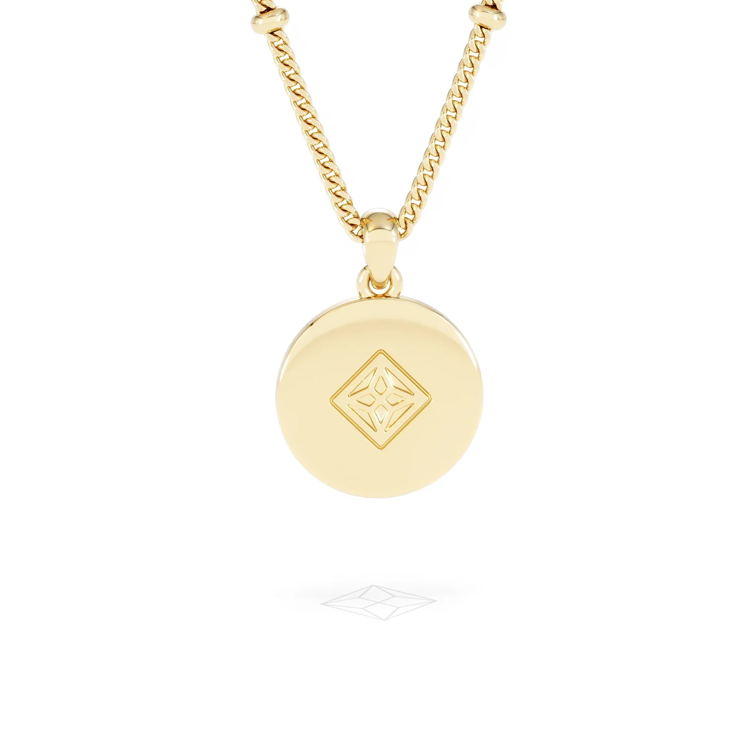 Astrology Capricorn 0.07ct Lab Grown Diamond Medallion Pendant Necklace in 18K Gold Vermeil - Image 49