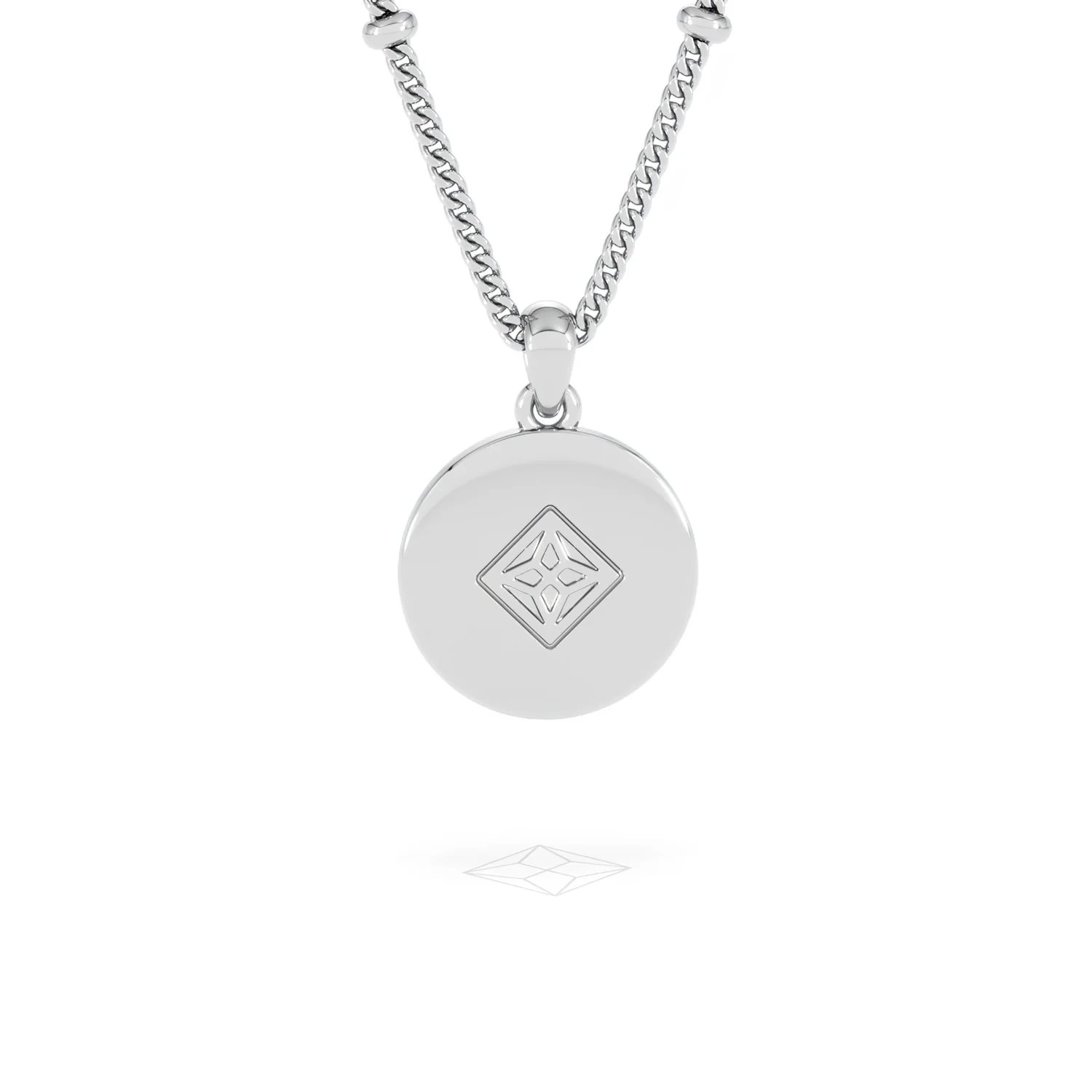 Astrology Capricorn 0.07ct Lab Grown Diamond Medallion Pendant Necklace in Sterling Silver - Image 49