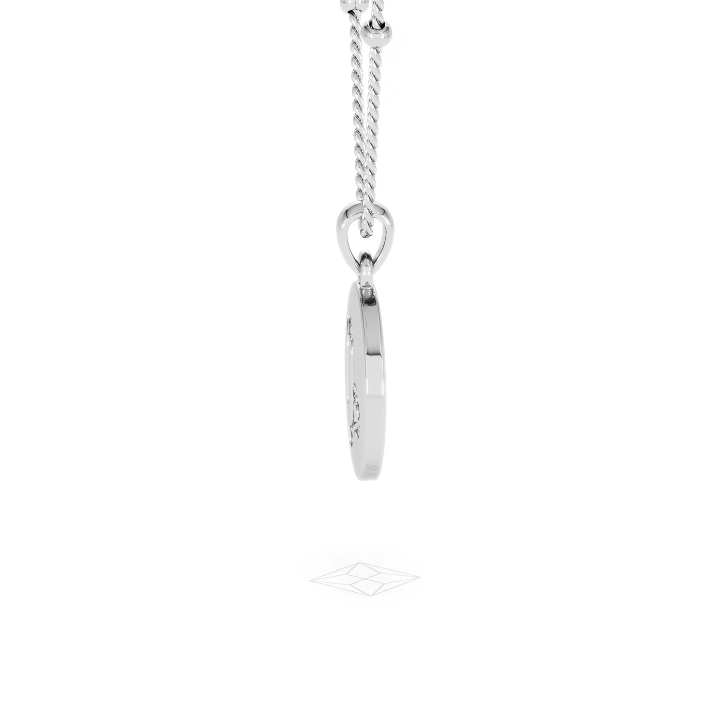 Astrology Capricorn 0.07ct Lab Grown Diamond Medallion Pendant Necklace in Sterling Silver - Image 69
