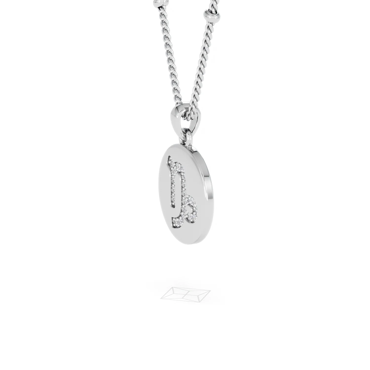 Astrology Capricorn 0.07ct Lab Grown Diamond Medallion Pendant Necklace in Sterling Silver - Image 74