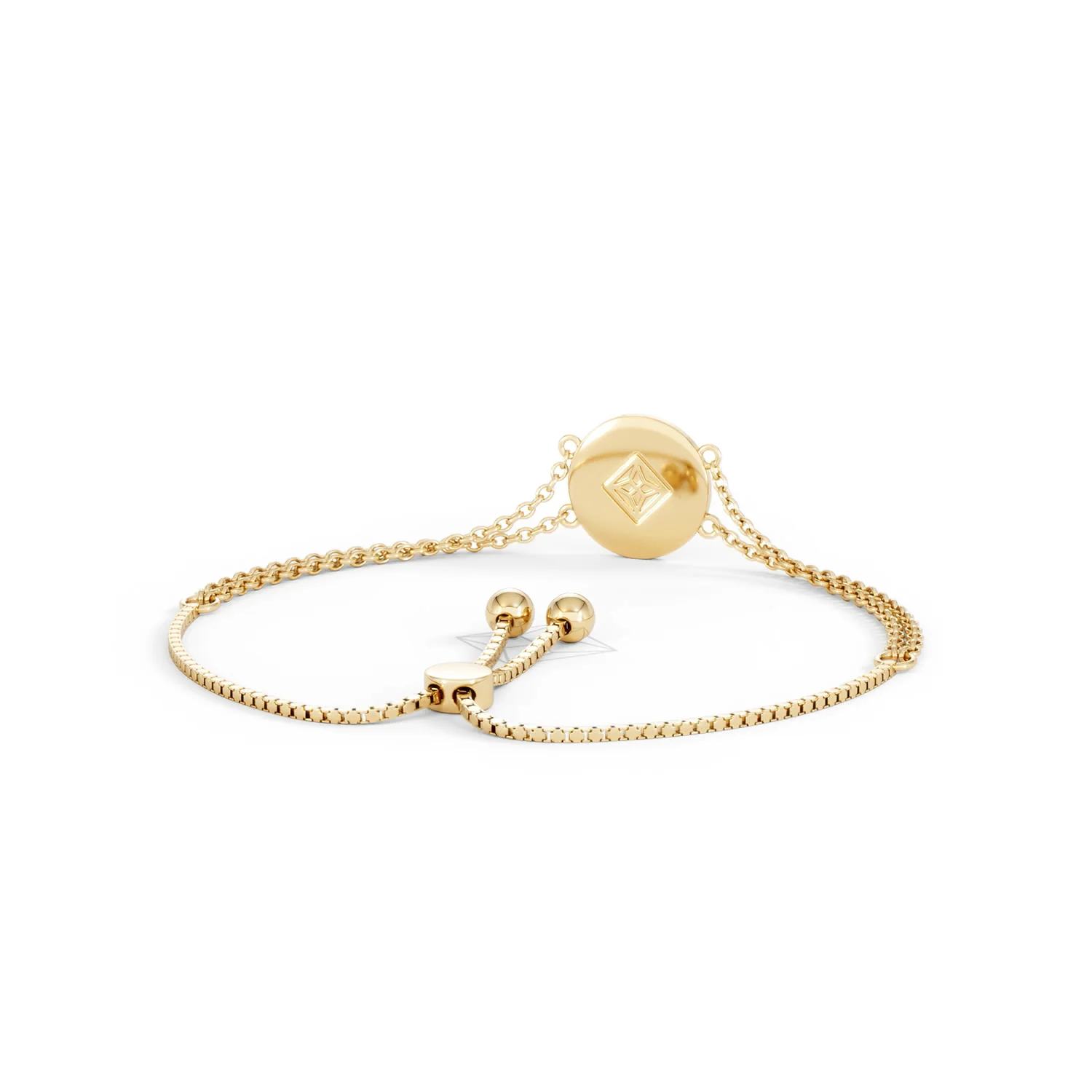 Astrology Gemini 0.07ct Lab Grown Diamond Adjustable Medallion Bracelet 18K Gold Vermeil - Image 45