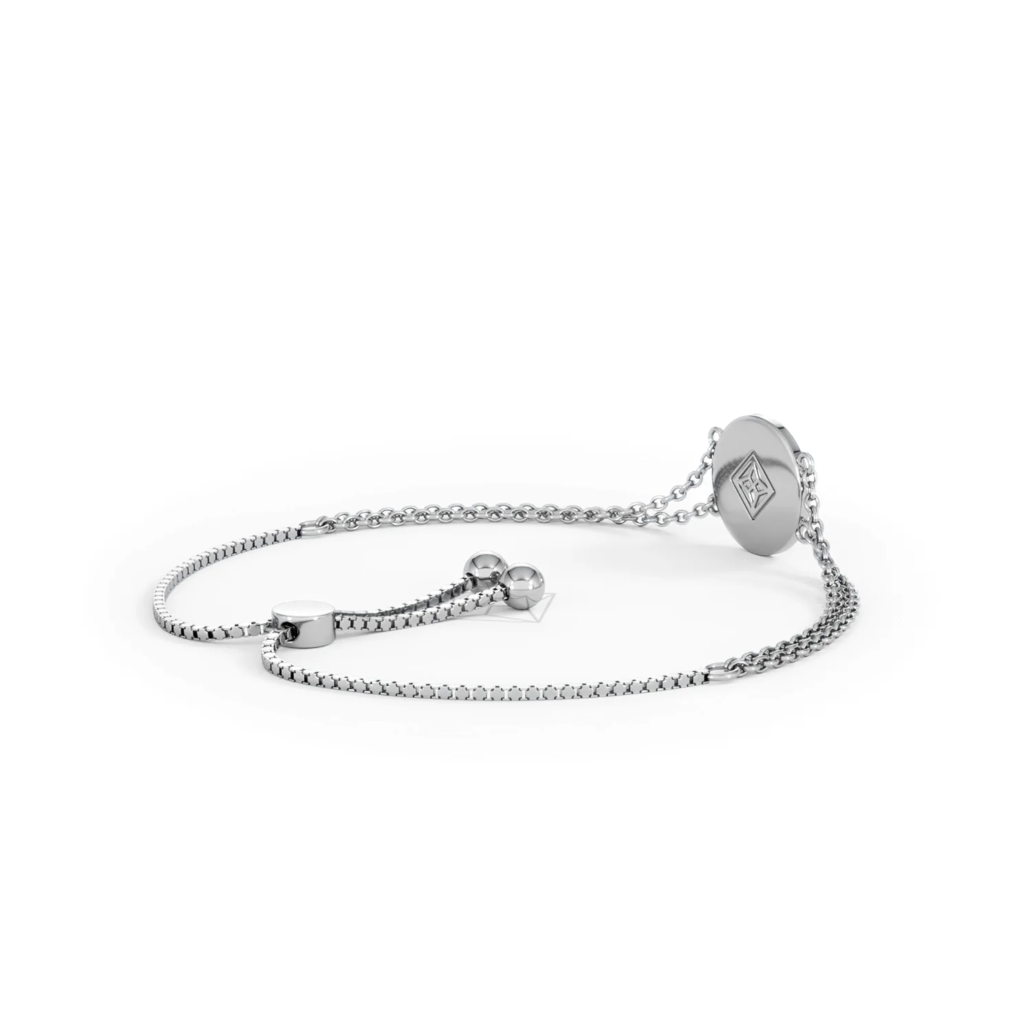 Astrology Gemini 0.07ct Lab Grown Diamond Adjustable Medallion Bracelet Sterling Silver - Image 37
