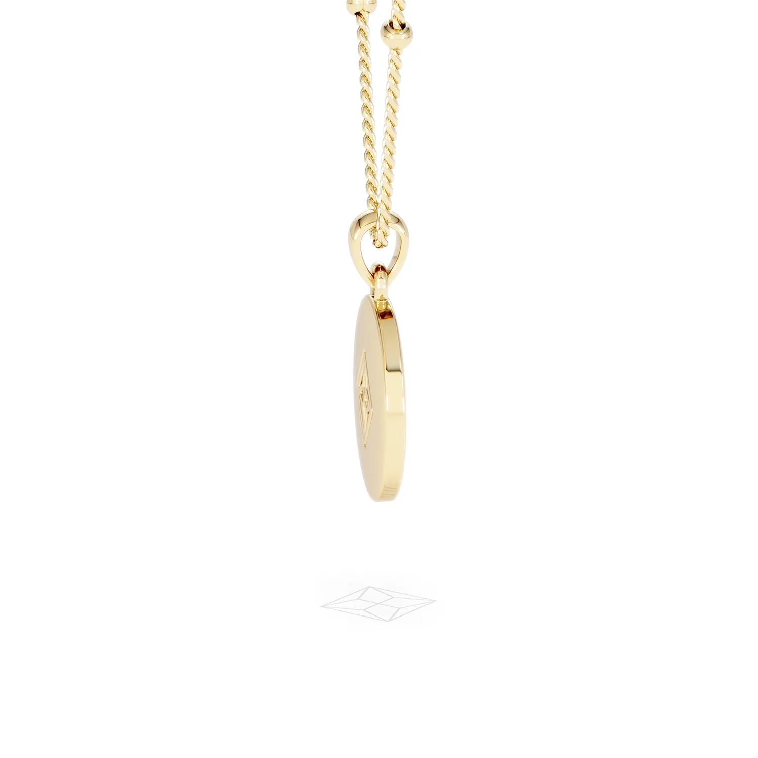 Astrology Gemini 0.07ct Lab Grown Diamond Medallion Pendant Necklace in 18K Gold Vermeil - Image 31