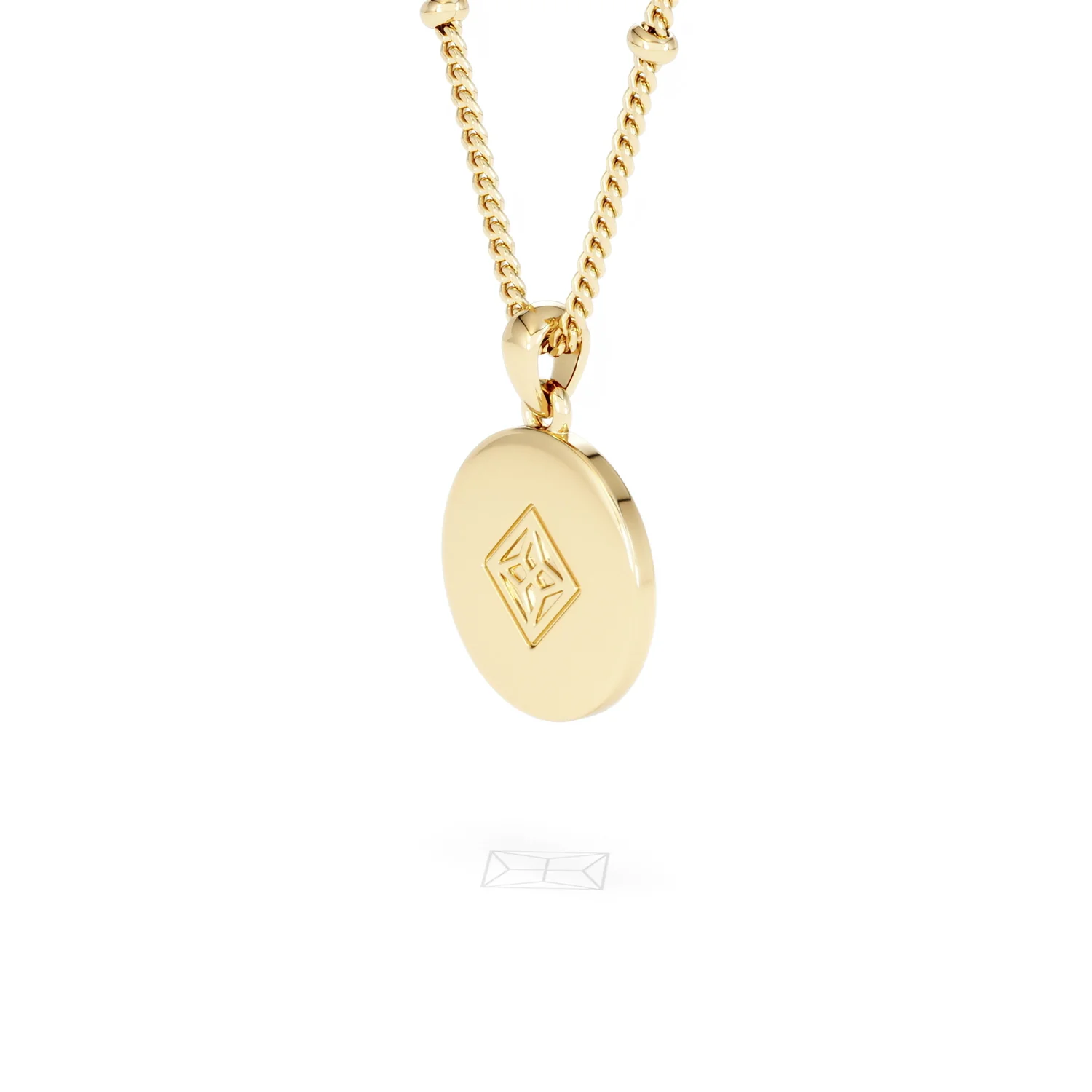 Astrology Gemini 0.07ct Lab Grown Diamond Medallion Pendant Necklace in 18K Gold Vermeil - Image 38