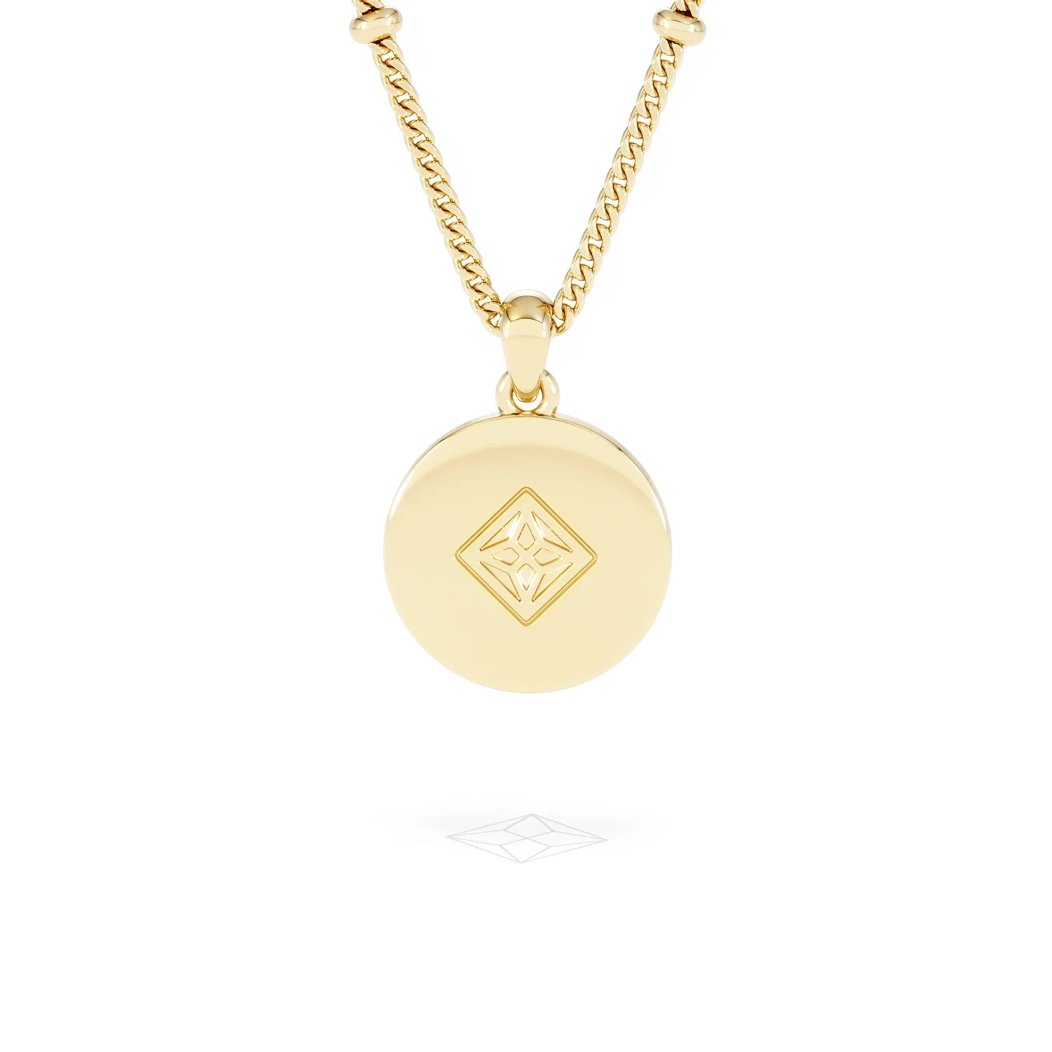 Astrology Gemini 0.07ct Lab Grown Diamond Medallion Pendant Necklace in 18K Gold Vermeil - Image 48