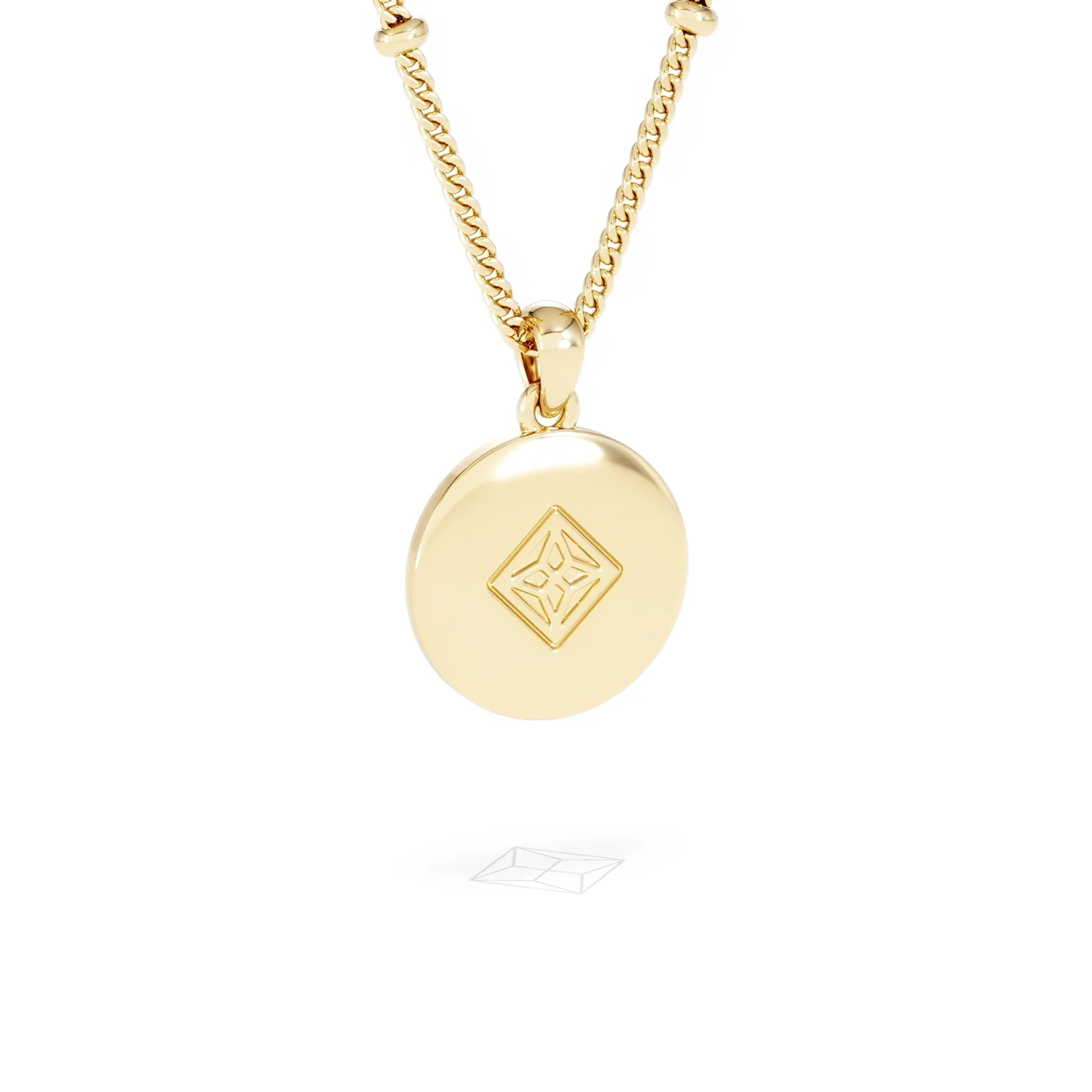Astrology Gemini 0.07ct Lab Grown Diamond Medallion Pendant Necklace in 18K Gold Vermeil - Image 54