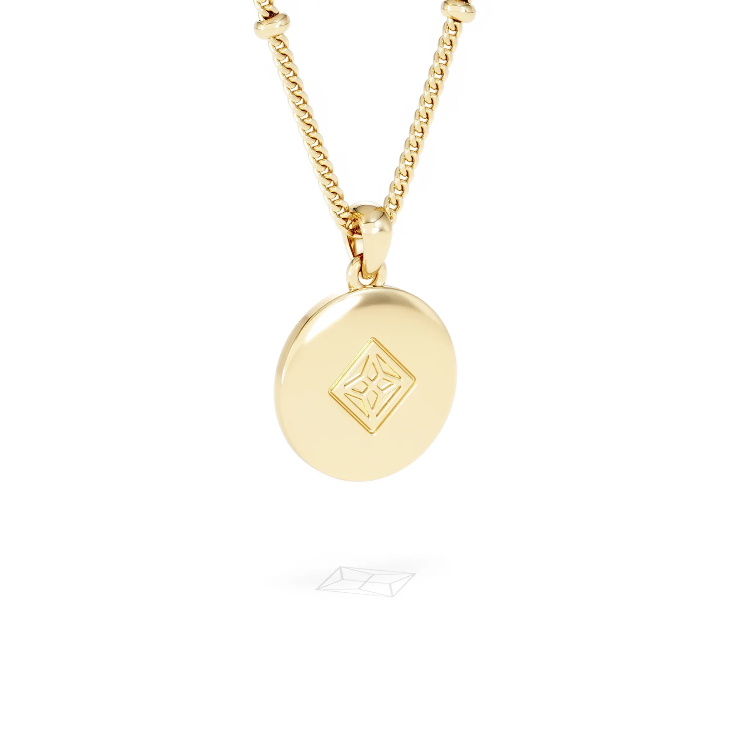 Astrology Gemini 0.07ct Lab Grown Diamond Medallion Pendant Necklace in 18K Gold Vermeil - Image 55