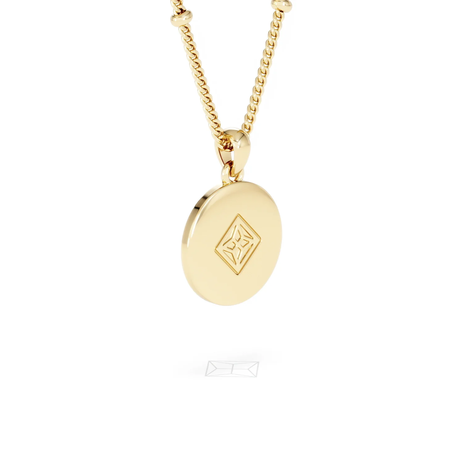Astrology Gemini 0.07ct Lab Grown Diamond Medallion Pendant Necklace in 18K Gold Vermeil - Image 58