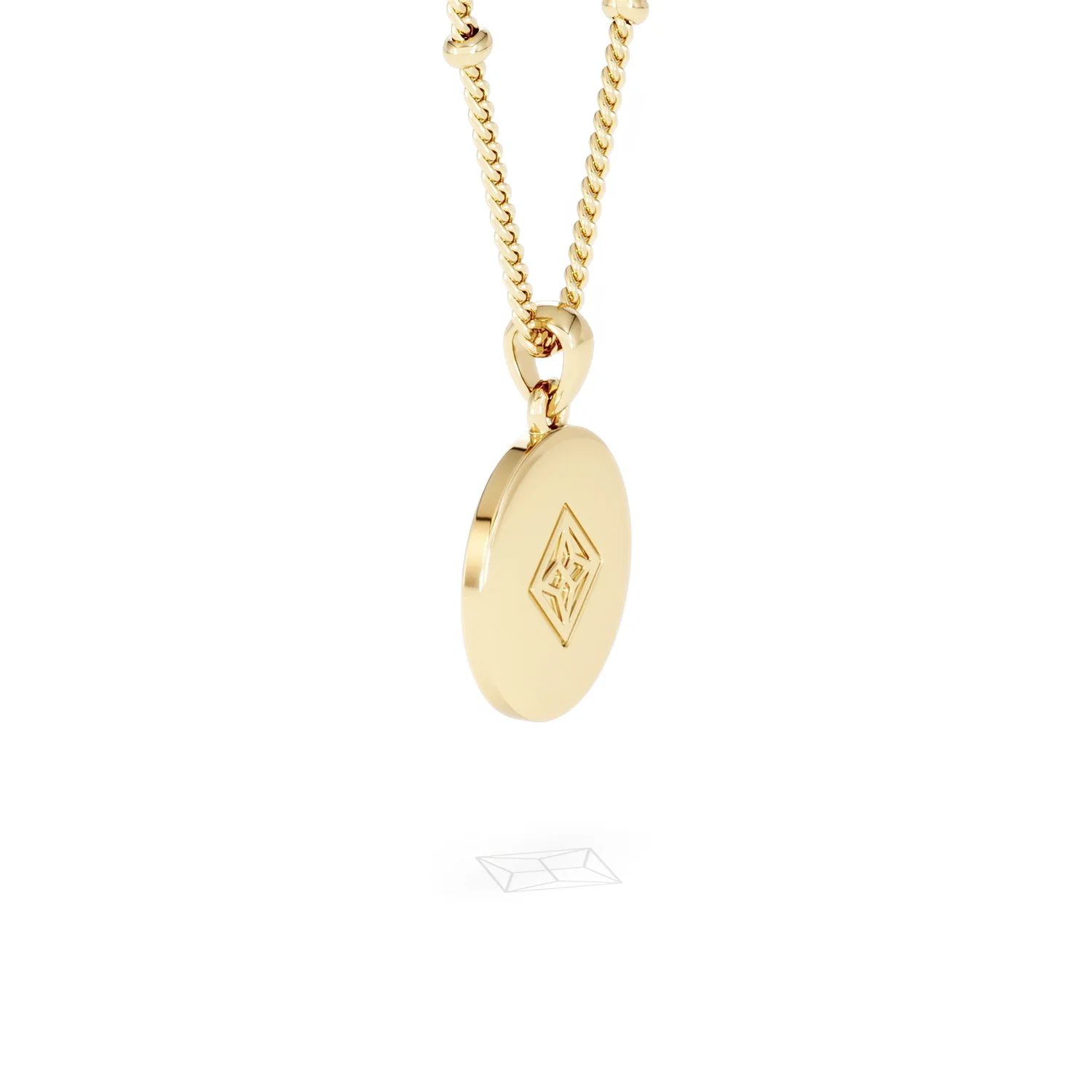 Astrology Gemini 0.07ct Lab Grown Diamond Medallion Pendant Necklace in 18K Gold Vermeil - Image 62