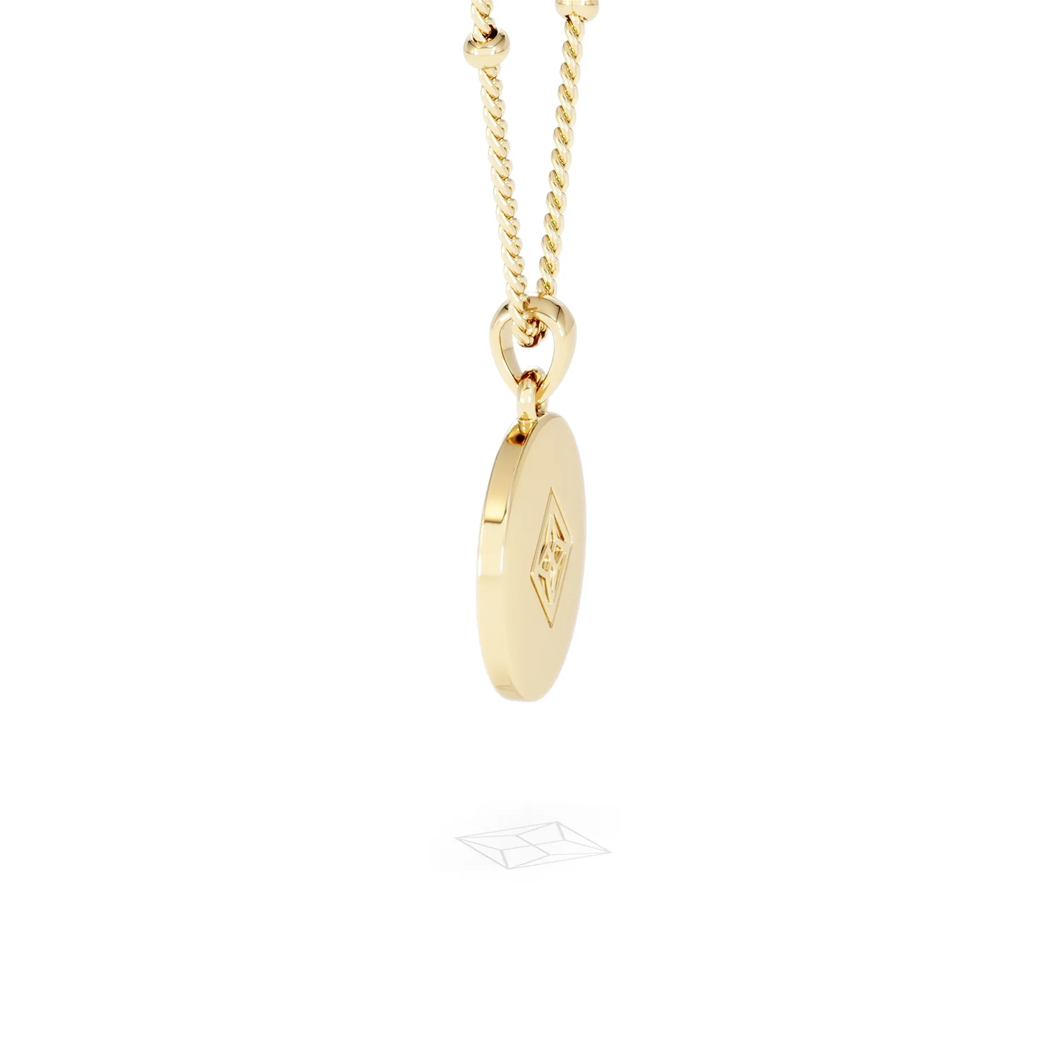 Astrology Gemini 0.07ct Lab Grown Diamond Medallion Pendant Necklace in 18K Gold Vermeil - Image 65
