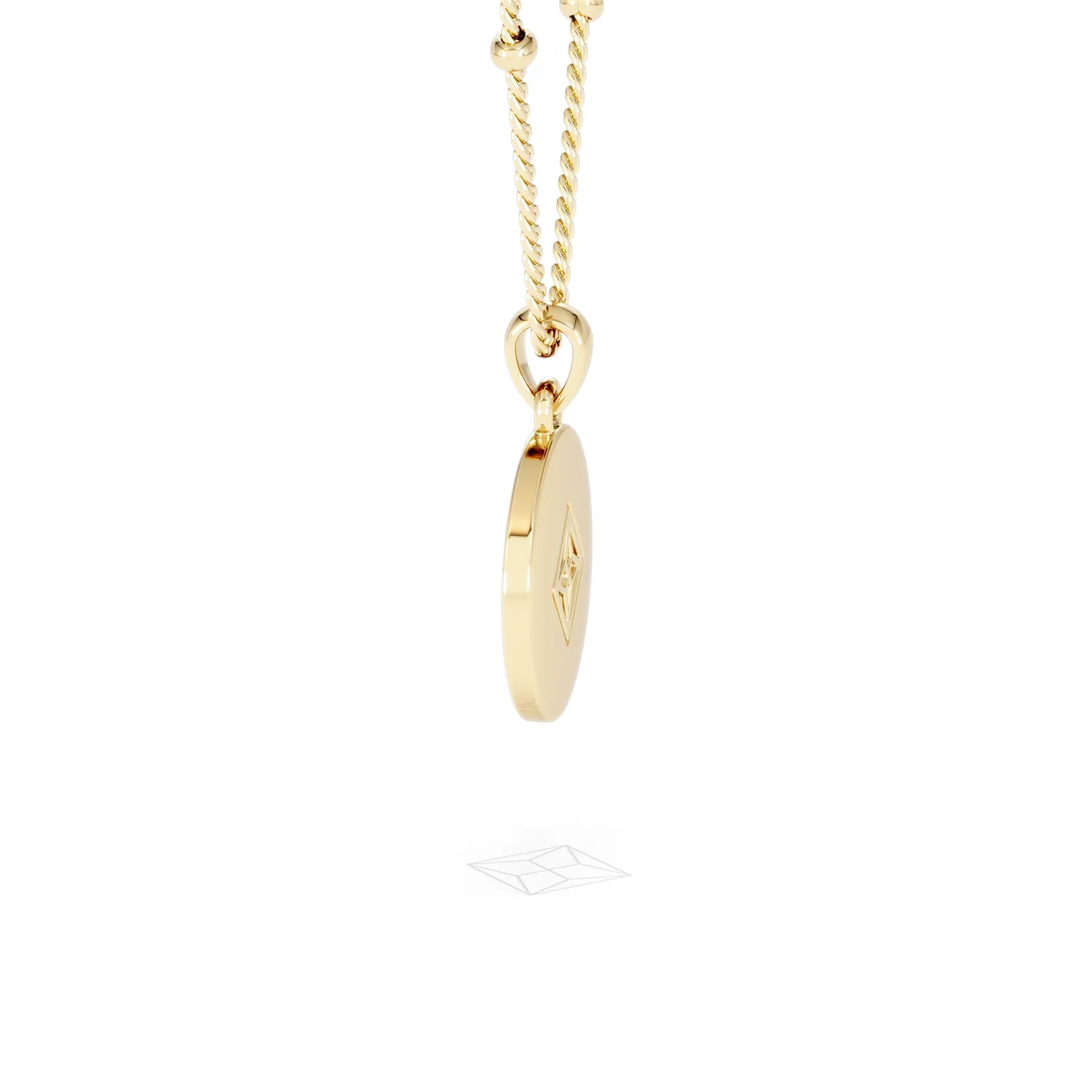 Astrology Gemini 0.07ct Lab Grown Diamond Medallion Pendant Necklace in 18K Gold Vermeil - Image 66