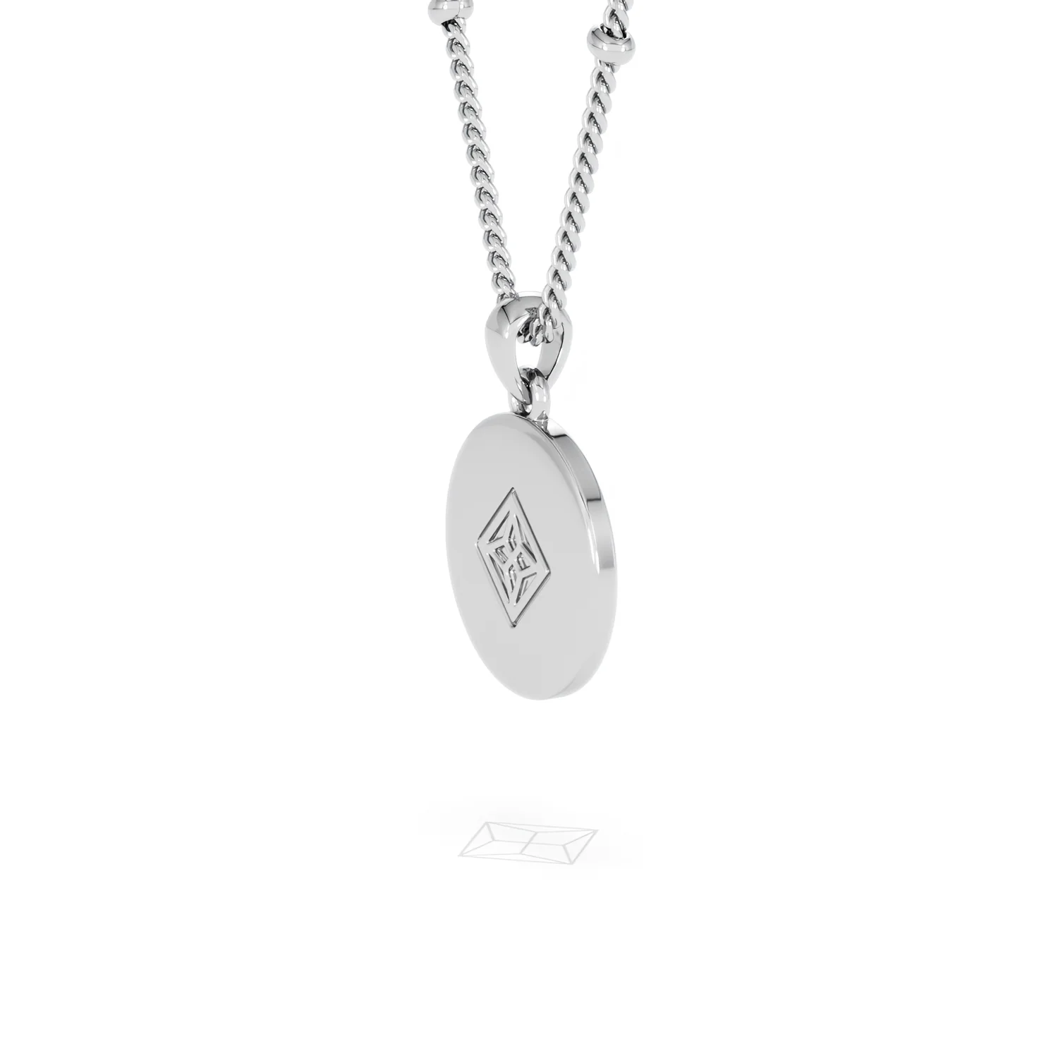 Astrology Gemini 0.07ct Lab Grown Diamond Medallion Pendant Necklace in Sterling Silver - Image 36