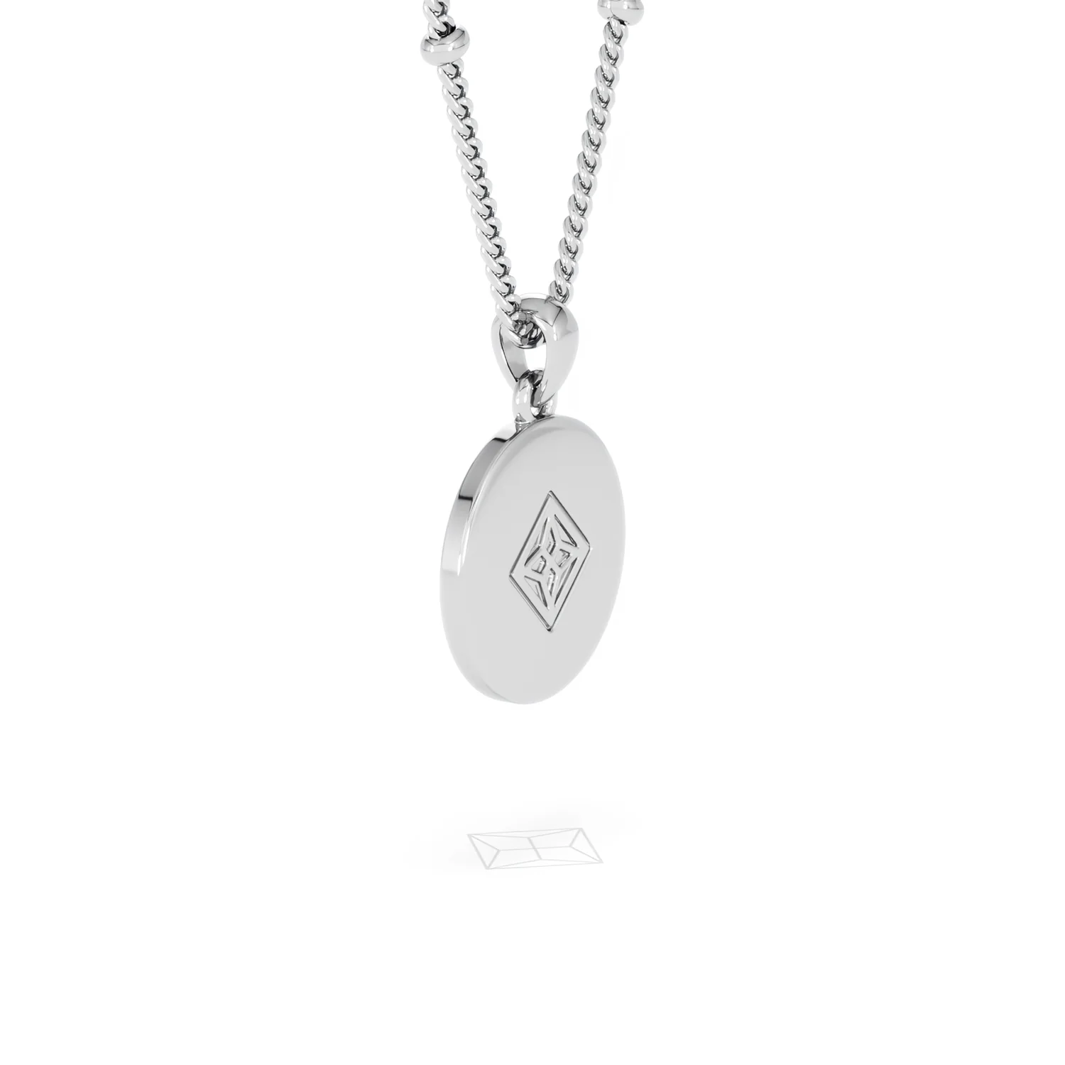 Astrology Gemini 0.07ct Lab Grown Diamond Medallion Pendant Necklace in Sterling Silver - Image 61