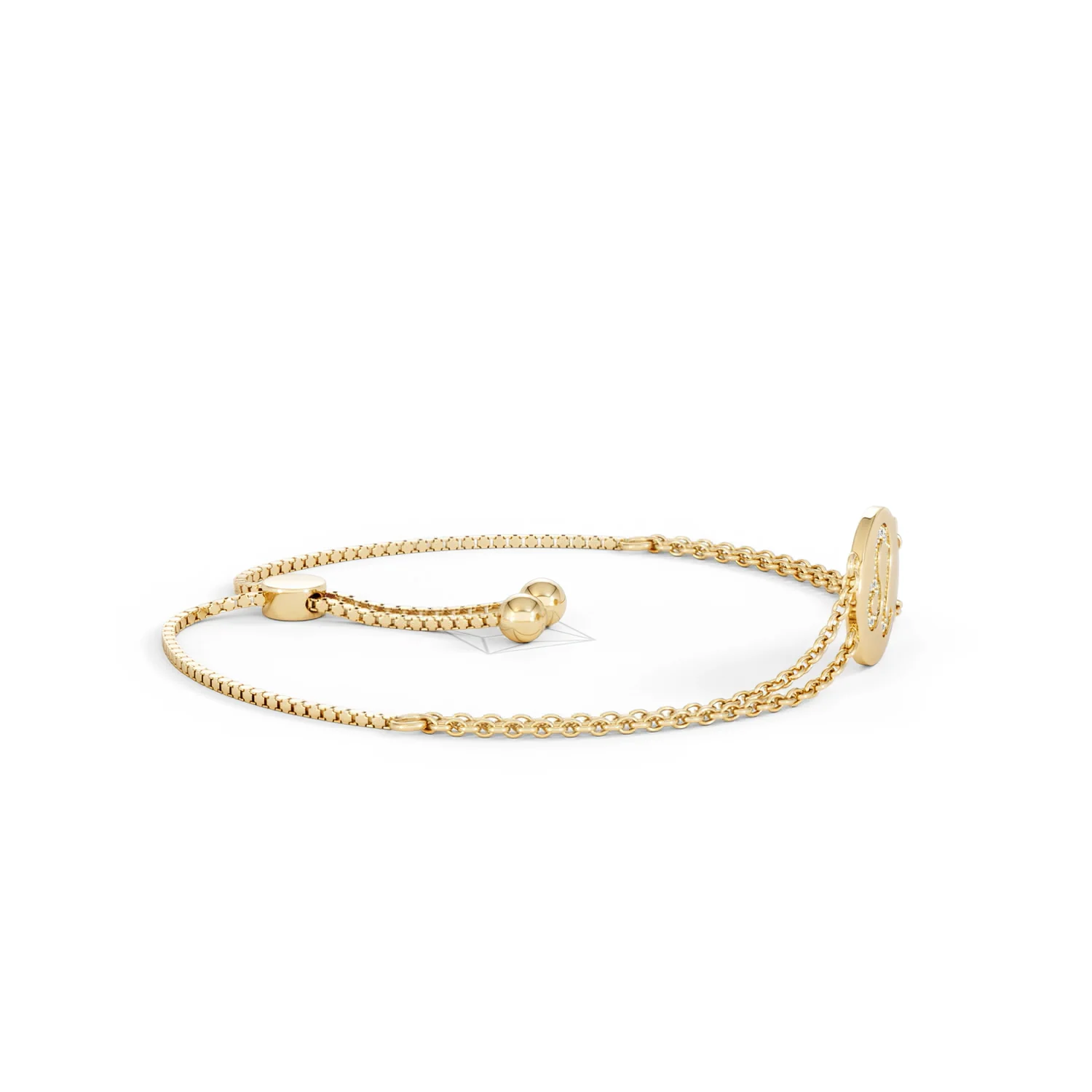 Astrology Leo 0.07ct Lab Grown Diamond AAdjustable Medallion Bracelet 18K Gold Vermeil - Image 25
