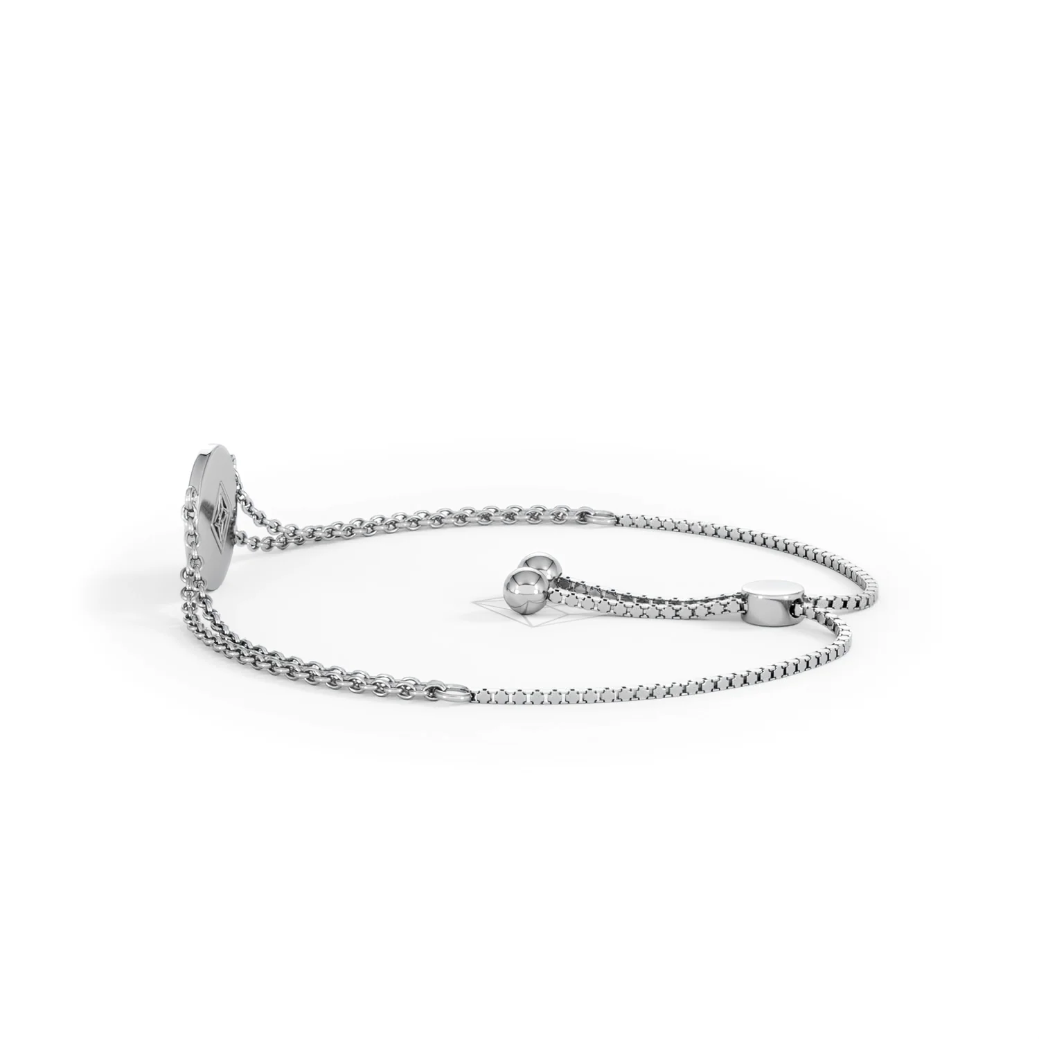 Astrology Leo 0.07ct Lab Grown Diamond Adjustable Medallion Bracelet Sterling Silver - Image 66