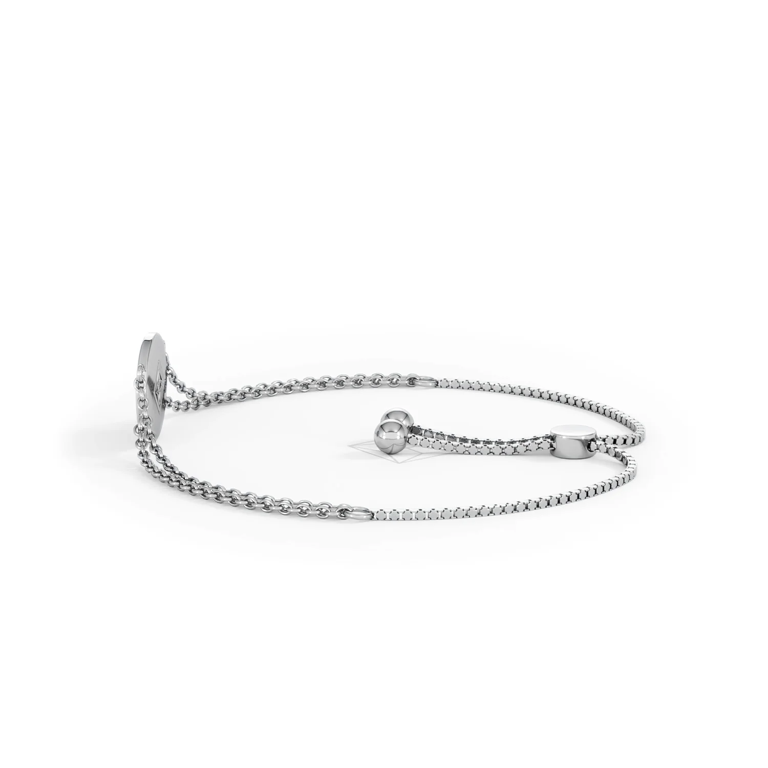 Astrology Leo 0.07ct Lab Grown Diamond Adjustable Medallion Bracelet Sterling Silver - Image 67