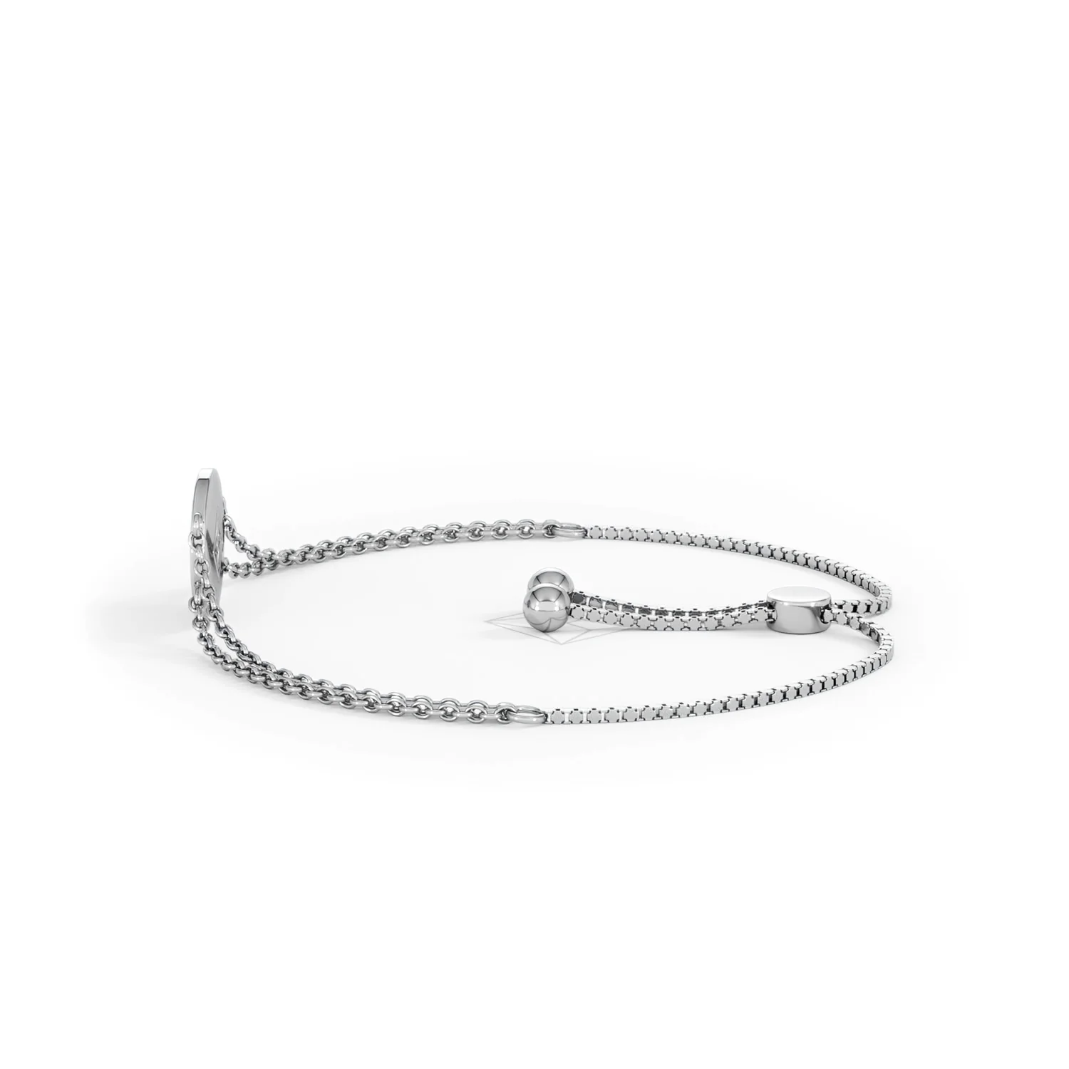 Astrology Leo 0.07ct Lab Grown Diamond Adjustable Medallion Bracelet Sterling Silver - Image 68