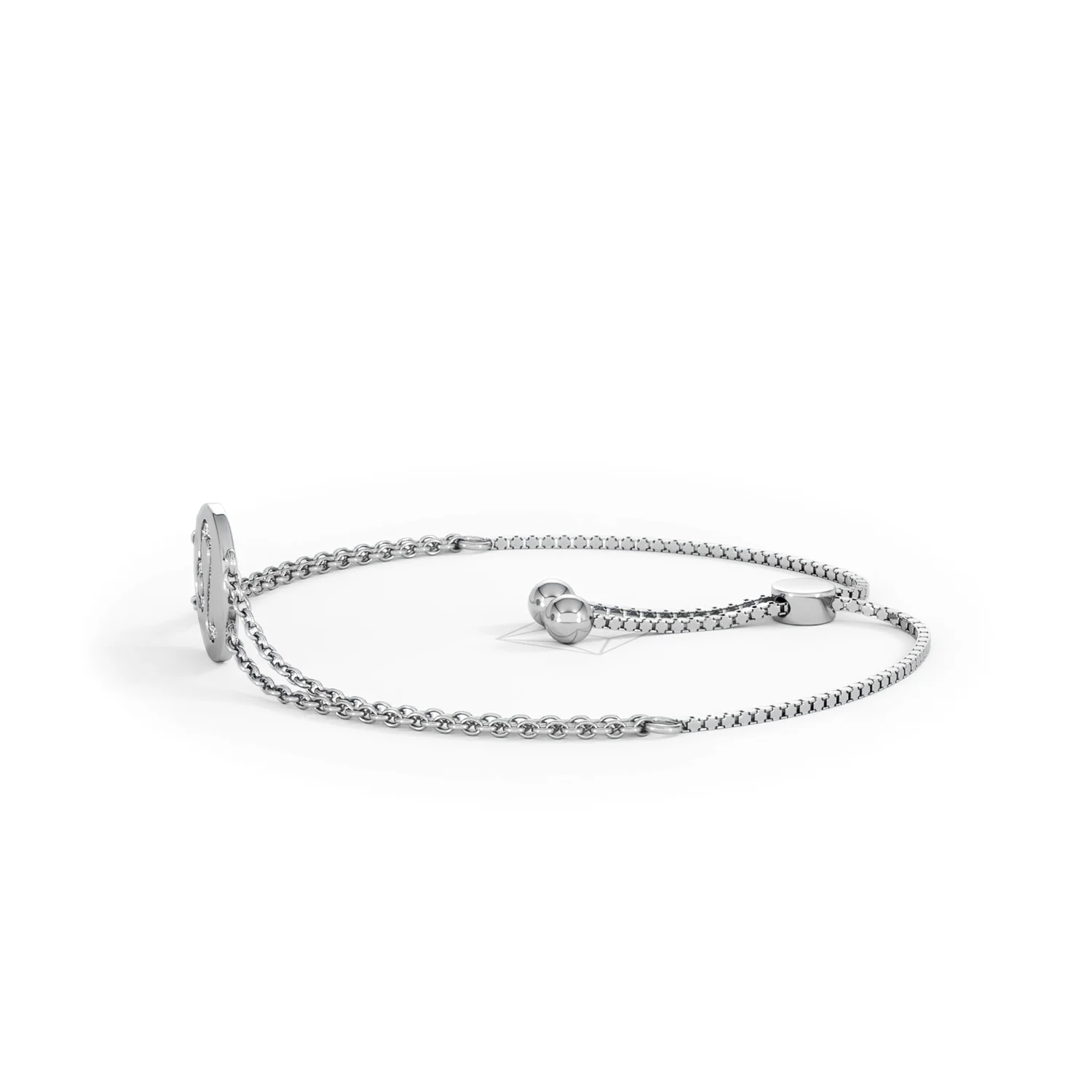 Astrology Leo 0.07ct Lab Grown Diamond Adjustable Medallion Bracelet Sterling Silver - Image 72
