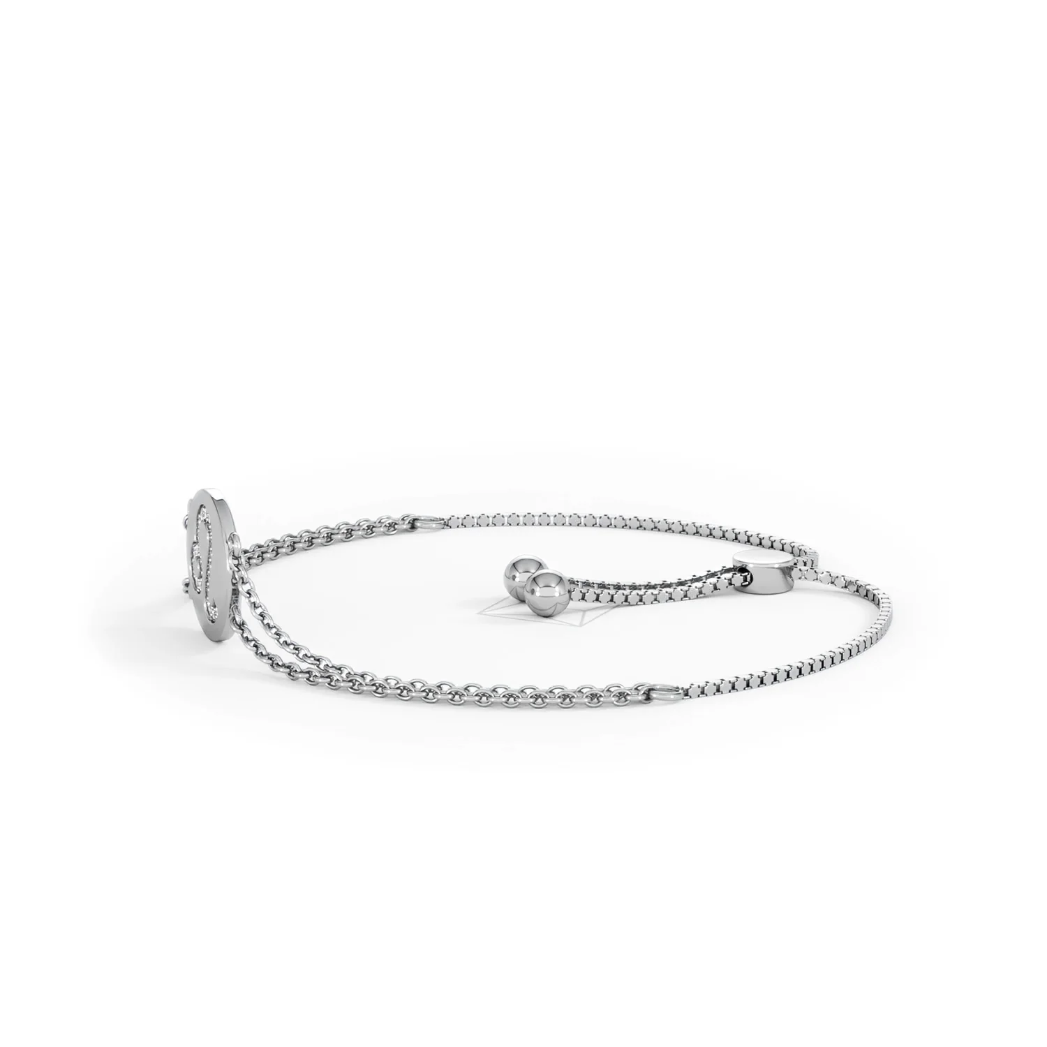 Astrology Leo 0.07ct Lab Grown Diamond Adjustable Medallion Bracelet Sterling Silver - Image 73