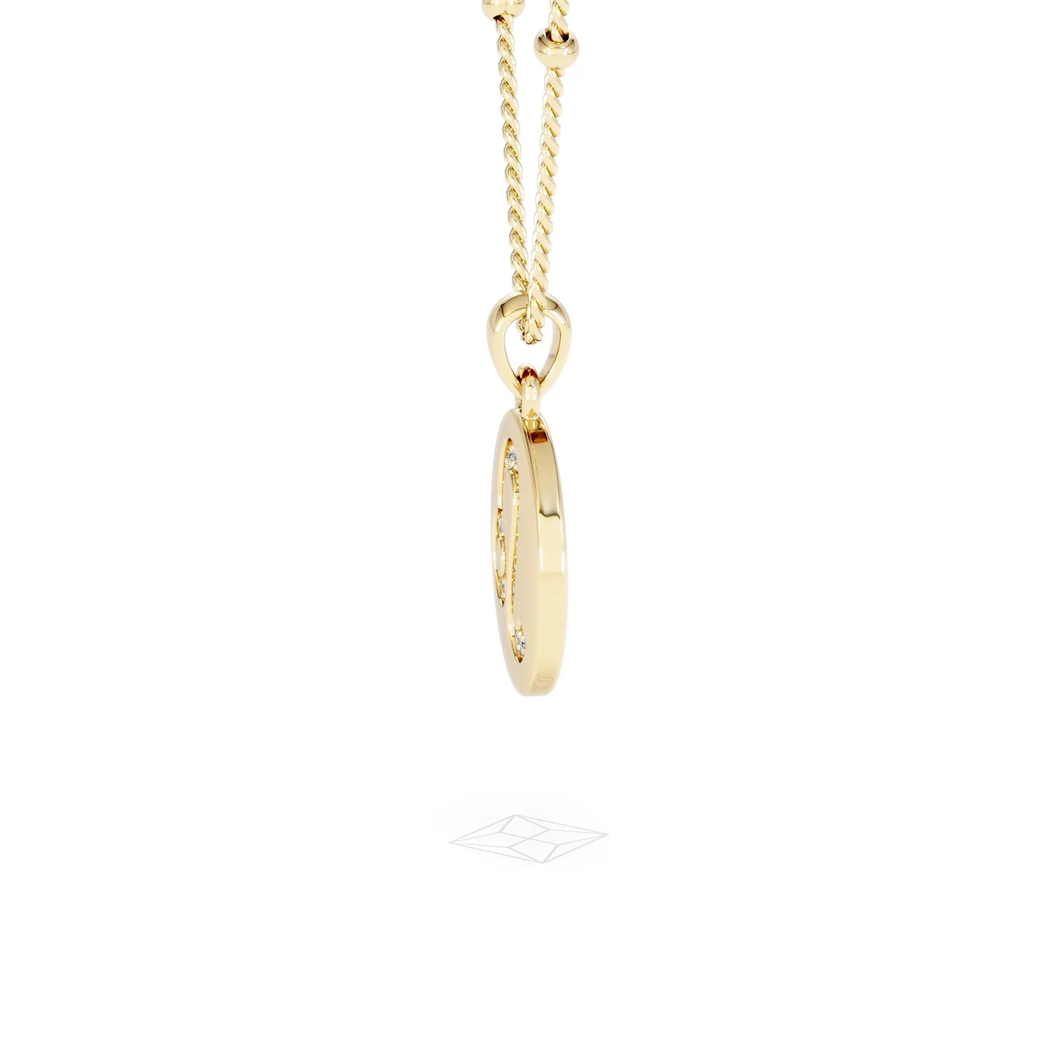 Astrology Leo 0.07ct Lab Grown Diamond Medallion Pendant Necklace in 18K Gold Vermeil - Image 71