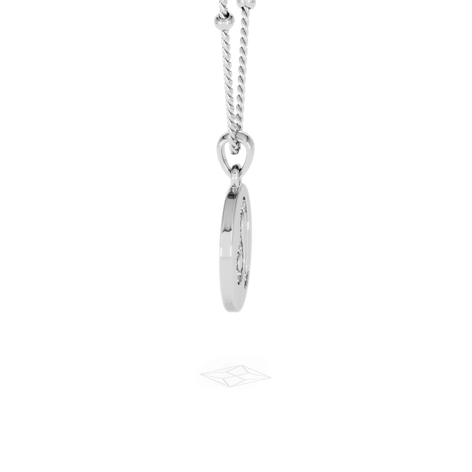 Astrology Leo 0.07ct Lab Grown Diamond Medallion Pendant Necklace in Sterling Silver - Image 27