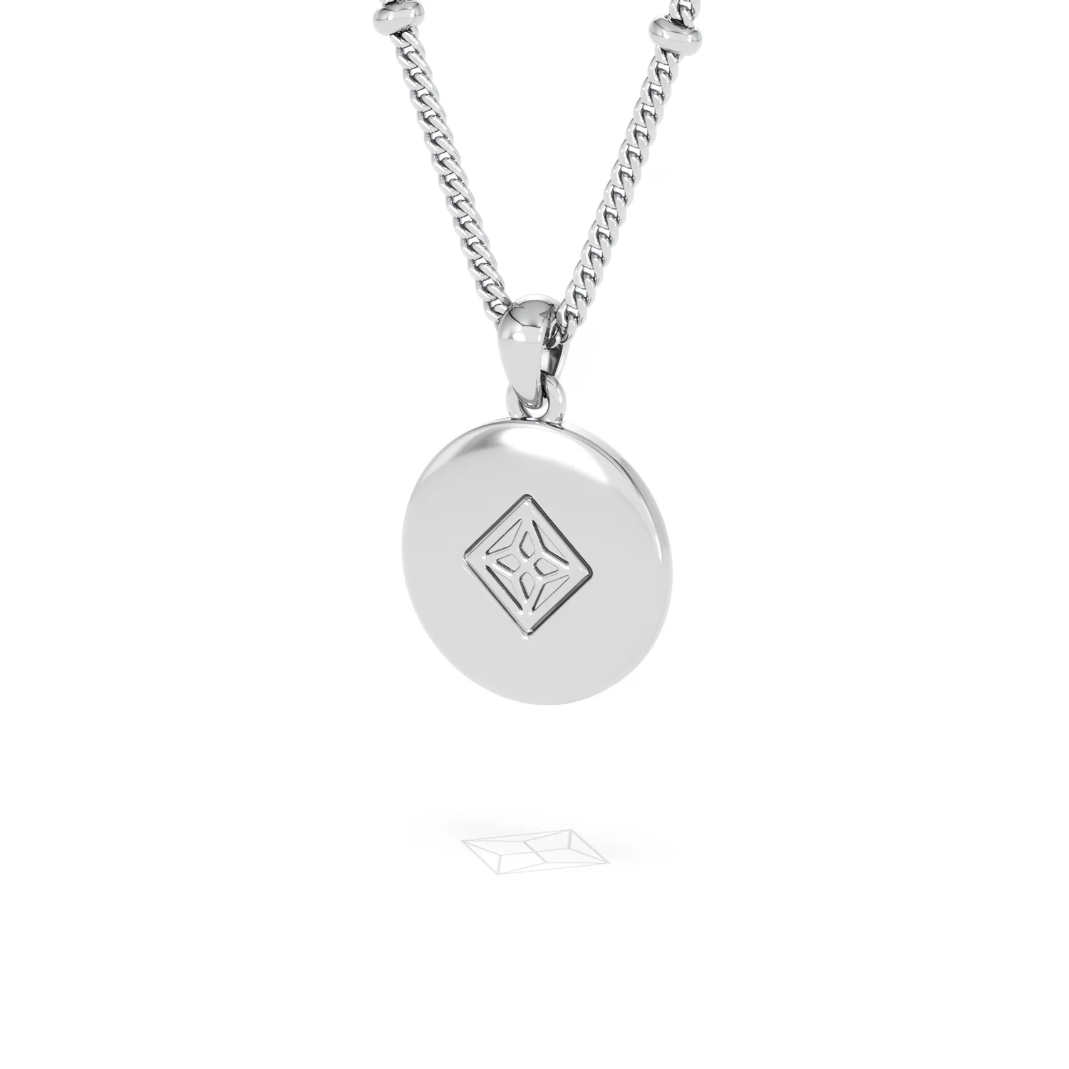 Astrology Leo 0.07ct Lab Grown Diamond Medallion Pendant Necklace in Sterling Silver - Image 43