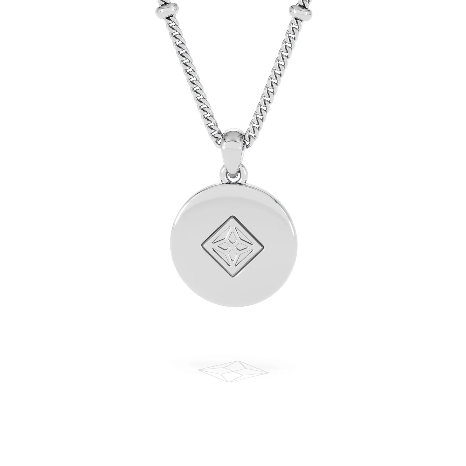 Astrology Leo 0.07ct Lab Grown Diamond Medallion Pendant Necklace in Sterling Silver - Image 47