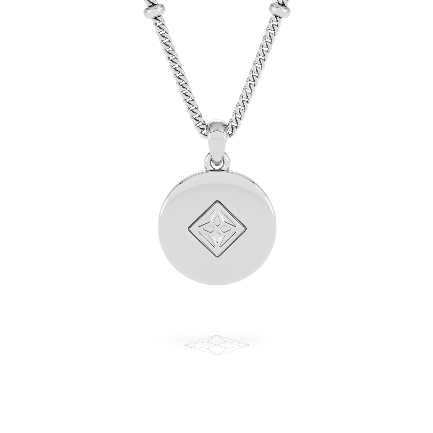 Astrology Leo 0.07ct Lab Grown Diamond Medallion Pendant Necklace in Sterling Silver - Image 49