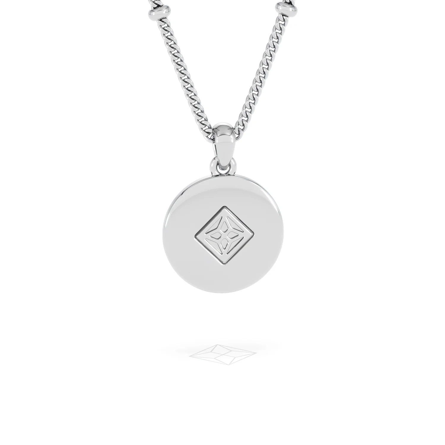 Astrology Leo 0.07ct Lab Grown Diamond Medallion Pendant Necklace in Sterling Silver - Image 51