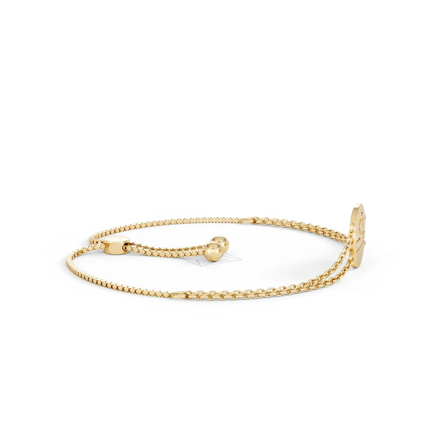 Astrology Libra 0.07ct Lab Grown Diamond Adjustable Medallion Bracelet 18K Gold Vermeil - Image 26