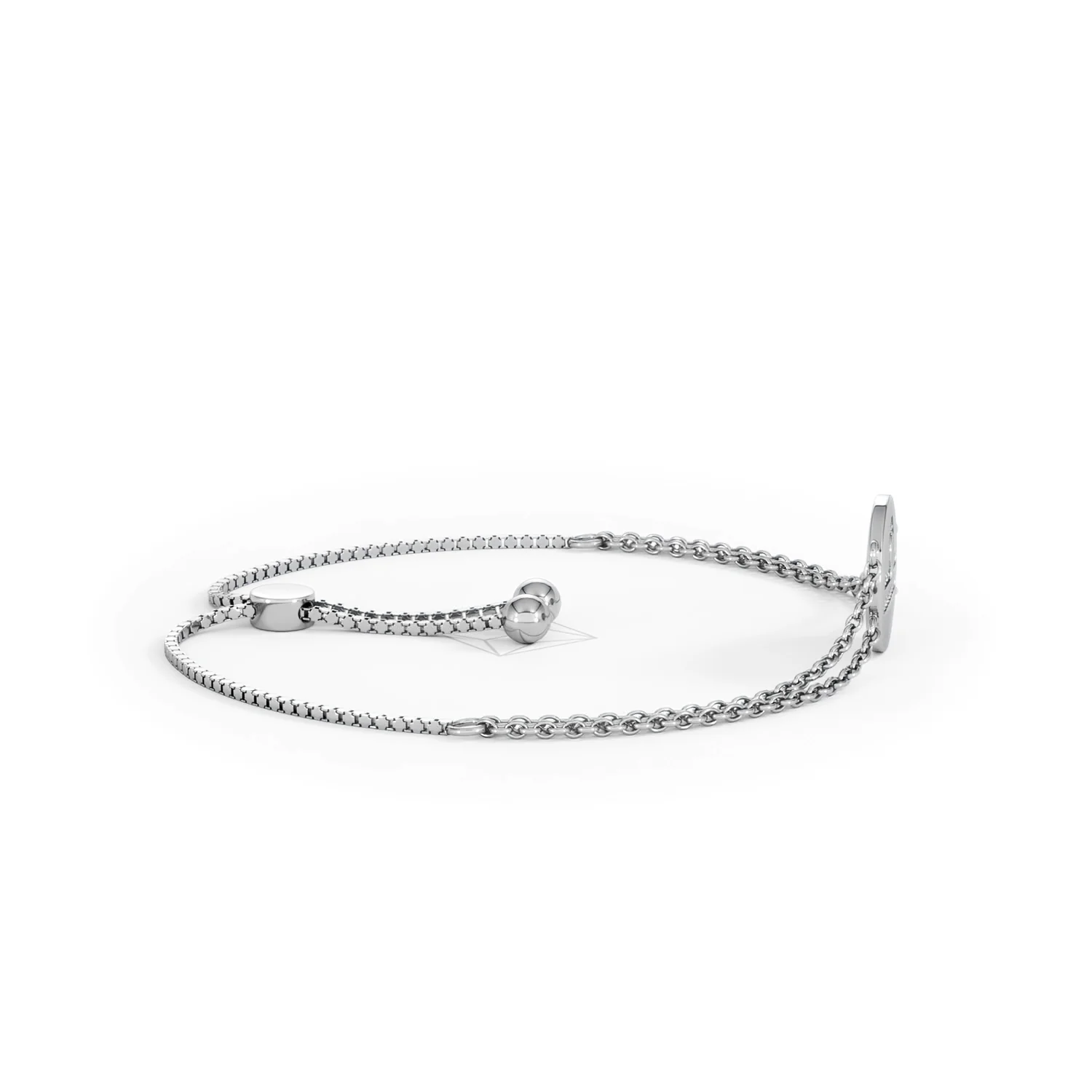 Astrology Libra 0.07ct Lab Grown Diamond Adjustable Medallion Bracelet Sterling Silver - Image 27