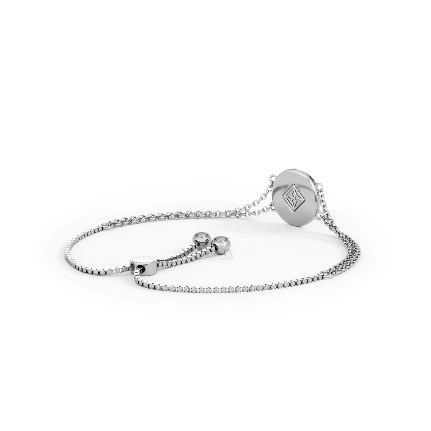 Astrology Libra 0.07ct Lab Grown Diamond Adjustable Medallion Bracelet Sterling Silver - Image 40